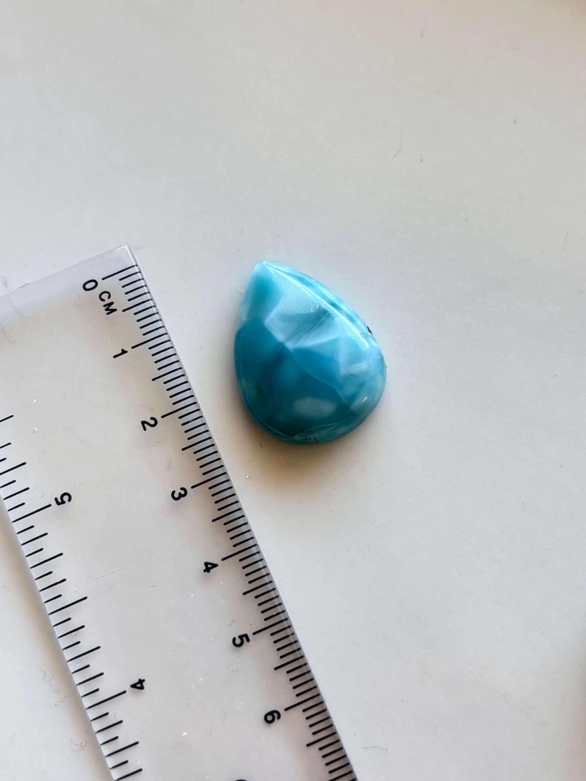 26mm Premium Quality Larimar Gemstone for Wire Wrapped Designs - Image 2