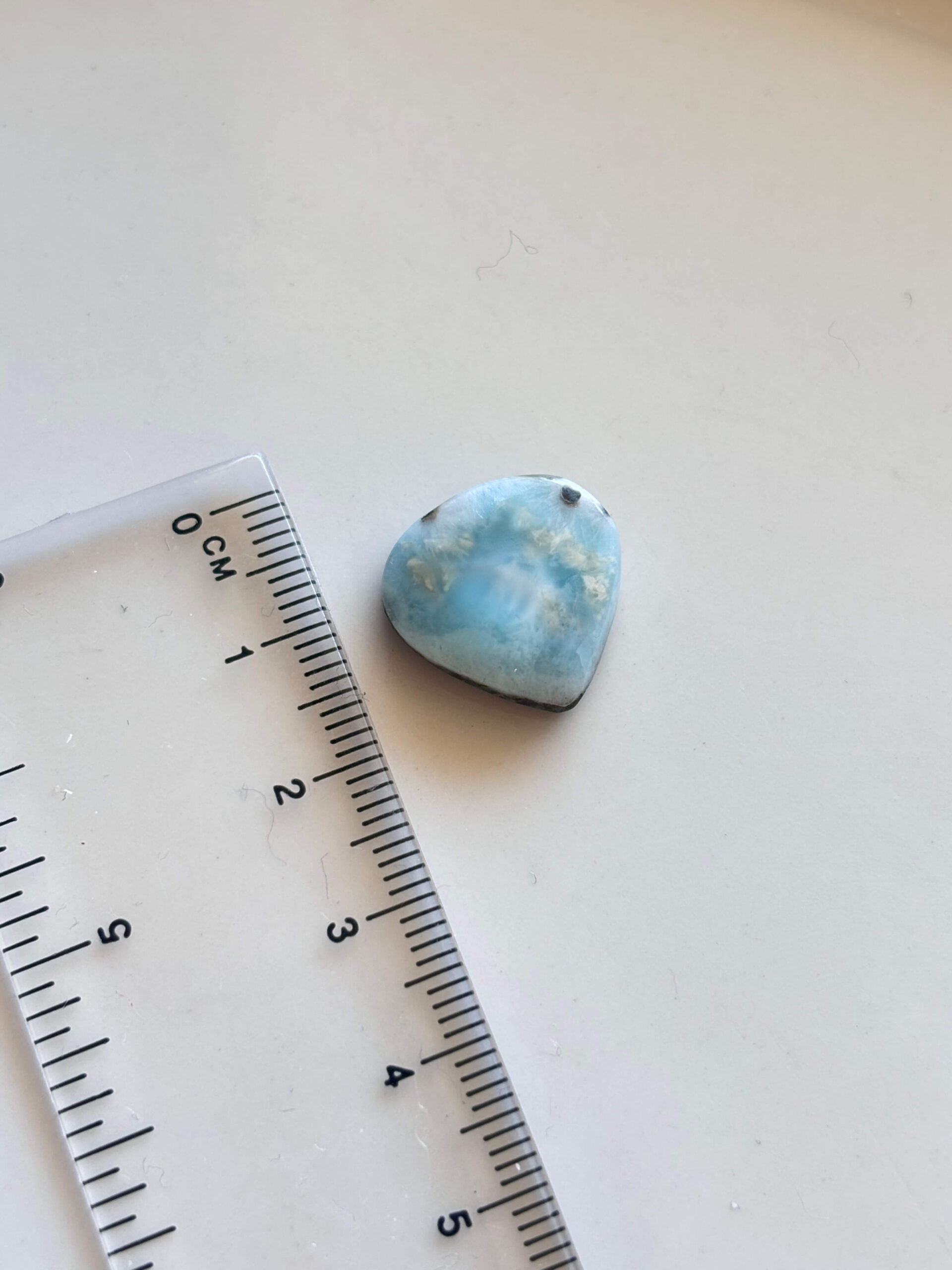 17mm Larimar Gemstone for Macramé Projects - Image 2