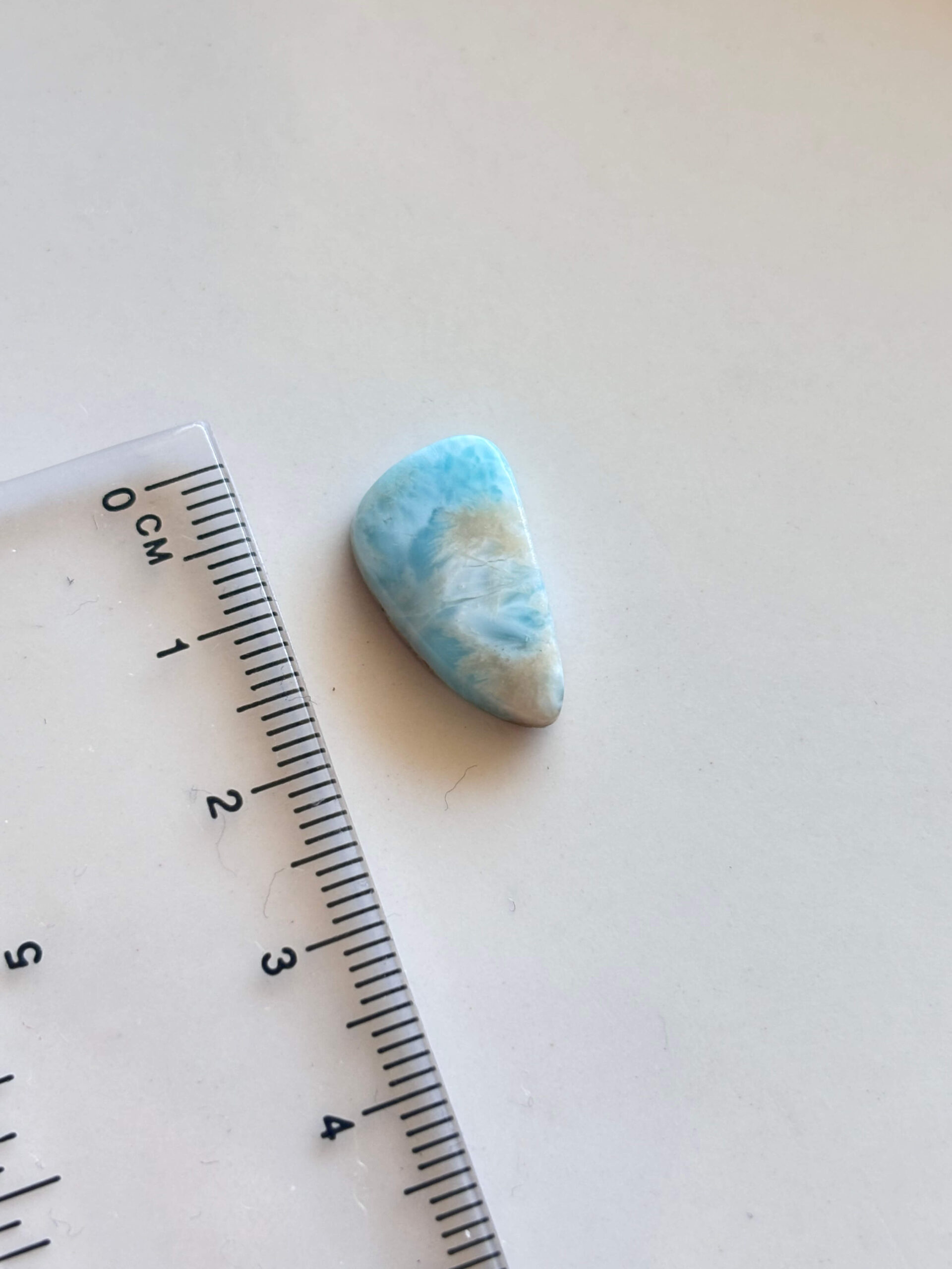 19mm Larimar Stone for Wire Wrapping - Image 2