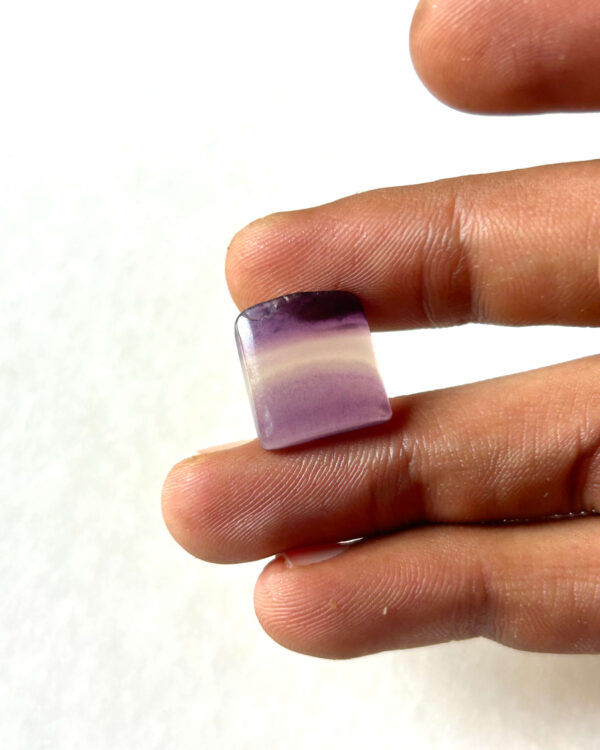 15 mm Fluorite Stone- not smooth corners