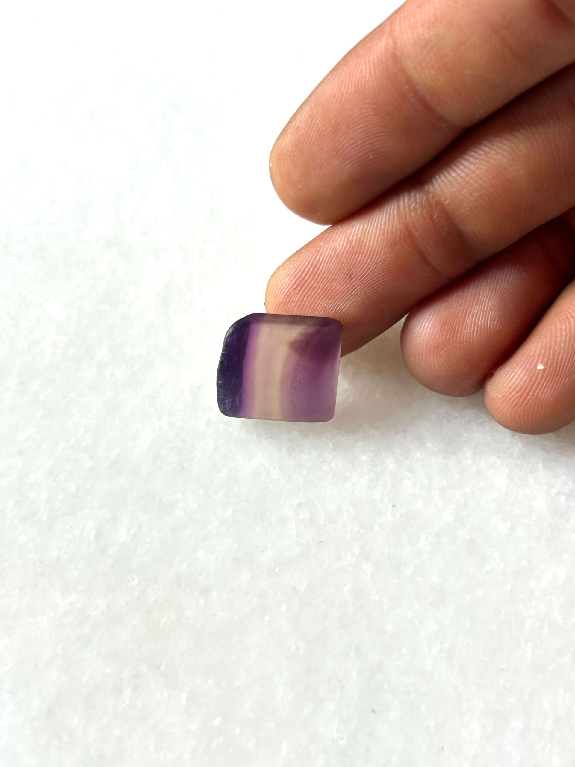 15 mm Fluorite Stone- not smooth corners - Image 2