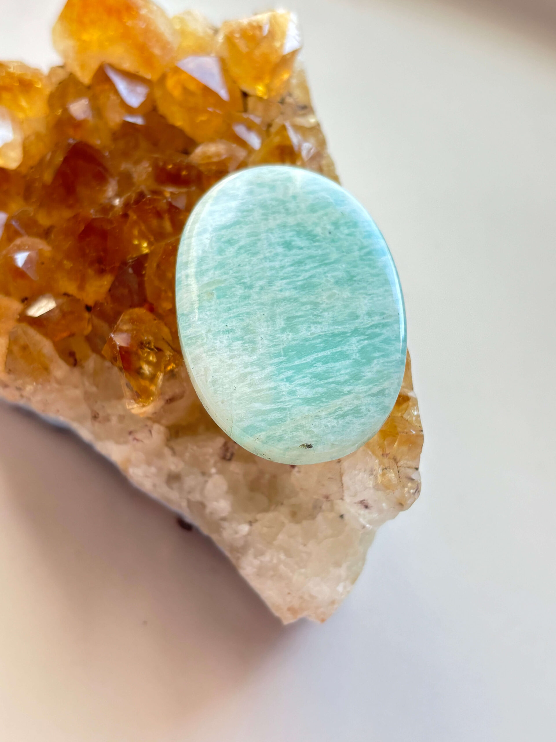 46mm Amazonite Stone for Macramé