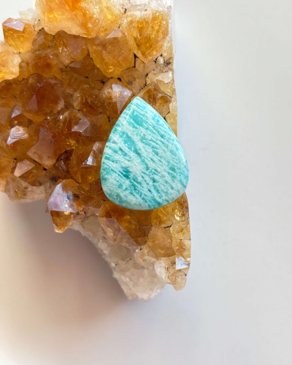 32mm Amazonite Gemstone for Jewellery Making