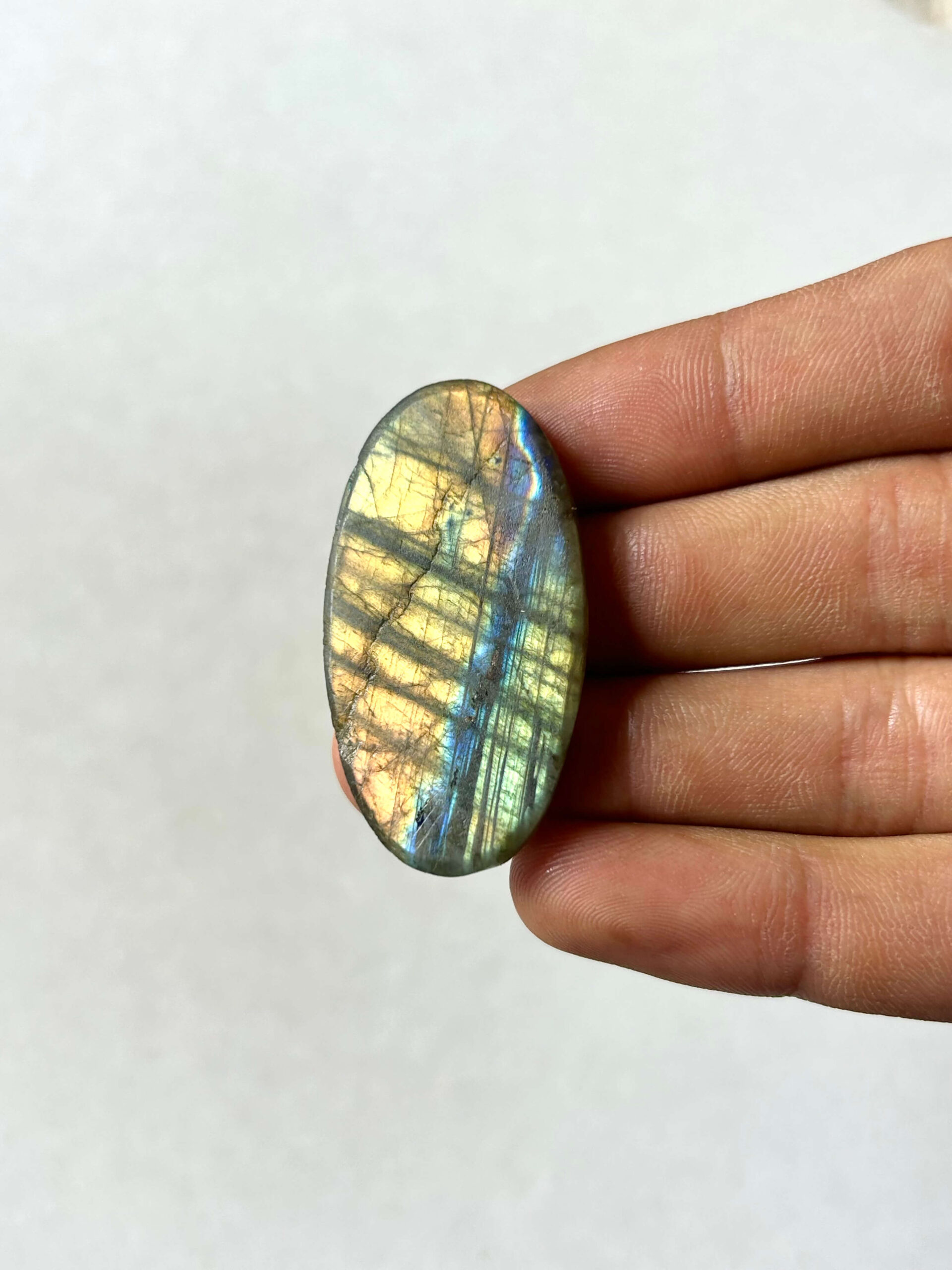 45 mm Labradorite with a Rough Surface