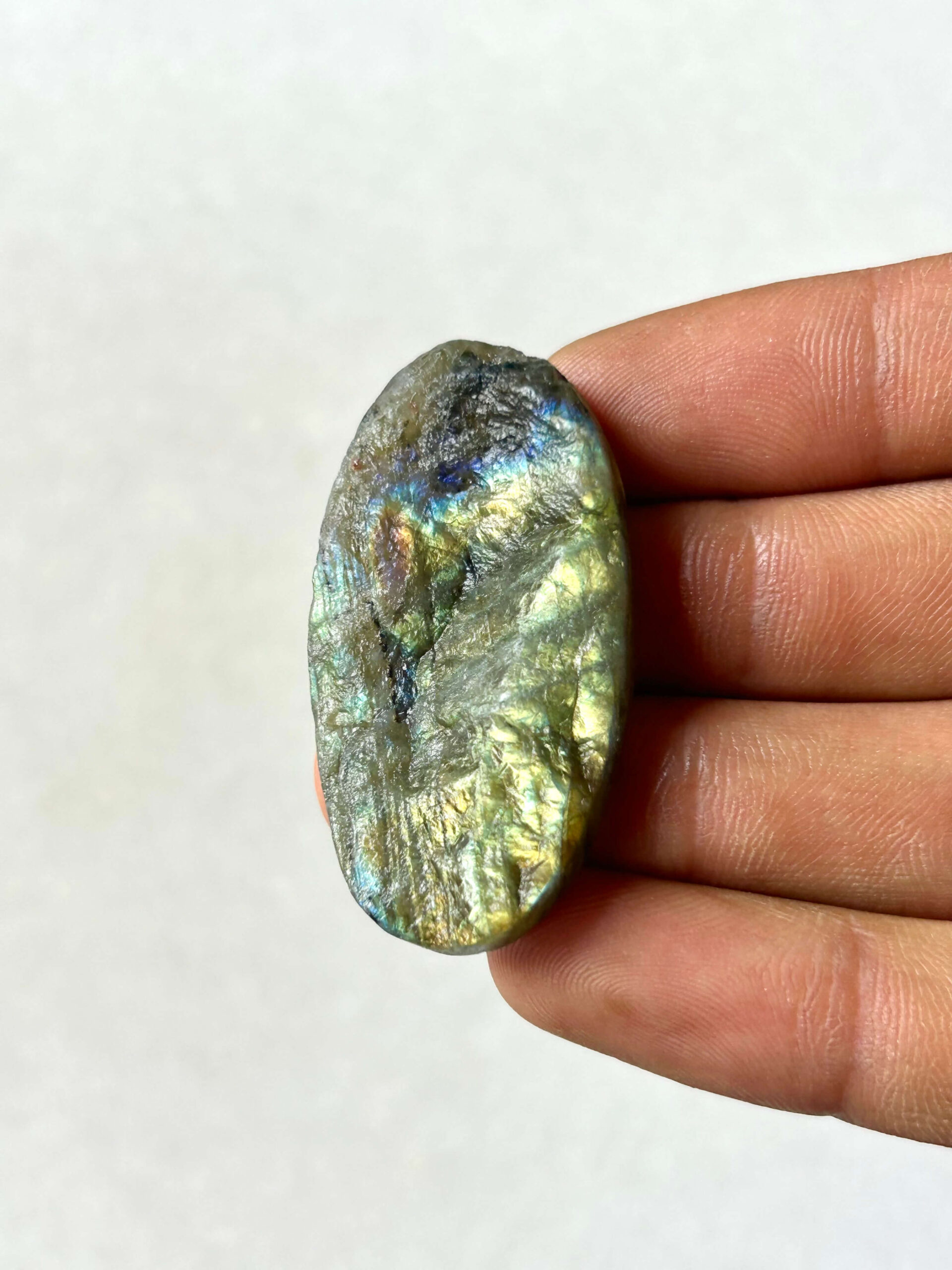 45 mm Labradorite with a Rough Surface - Image 2