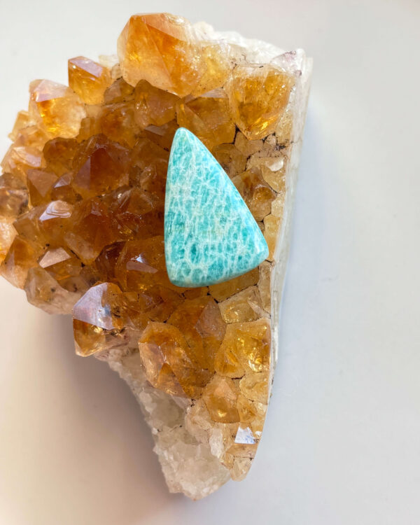 33mm Amazonite Gemstone for Pendant Designs
