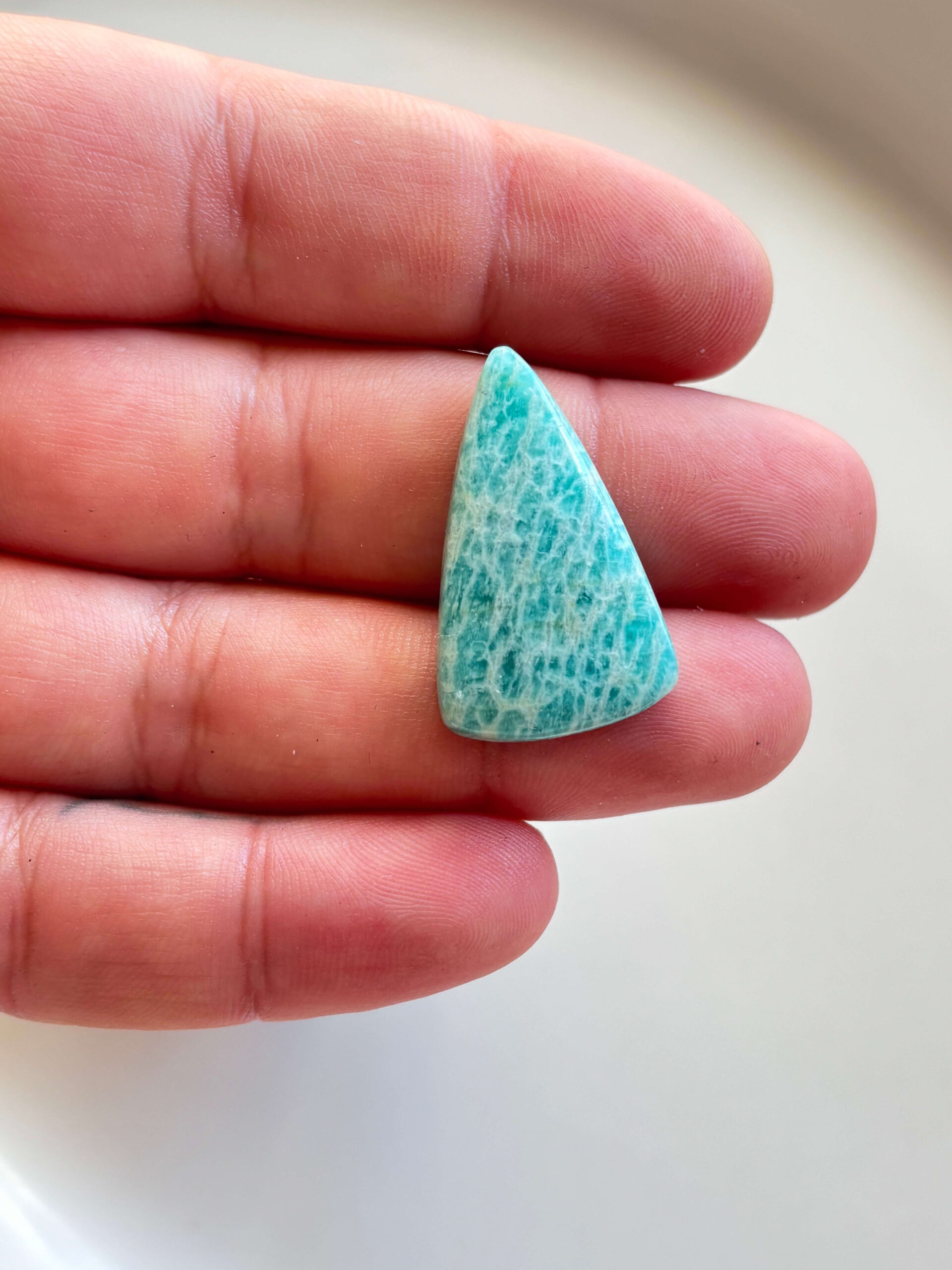 33mm Amazonite Gemstone for Pendant Designs - Image 2