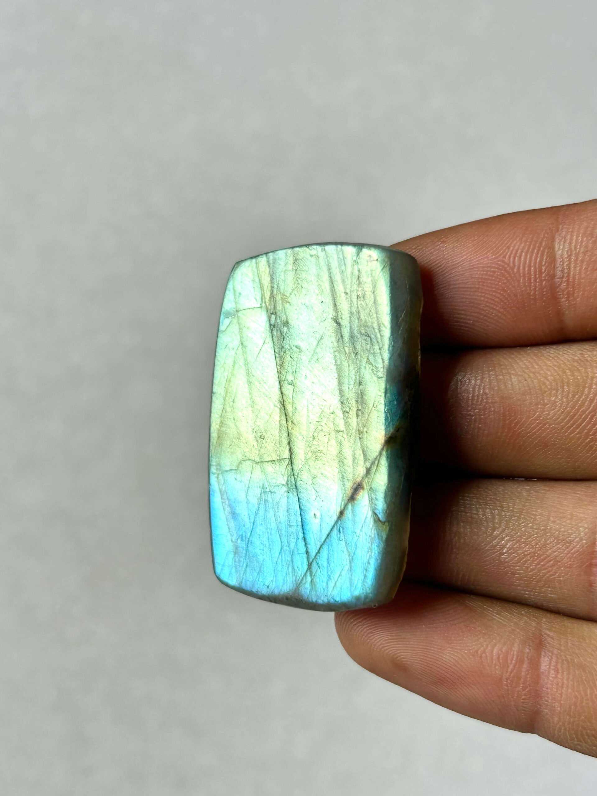 44 mm Rough Face Labradorite for Macrame