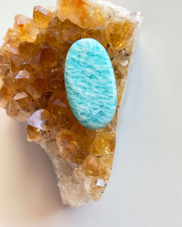40mm Amazonite Cabochon for Statement Jewellery