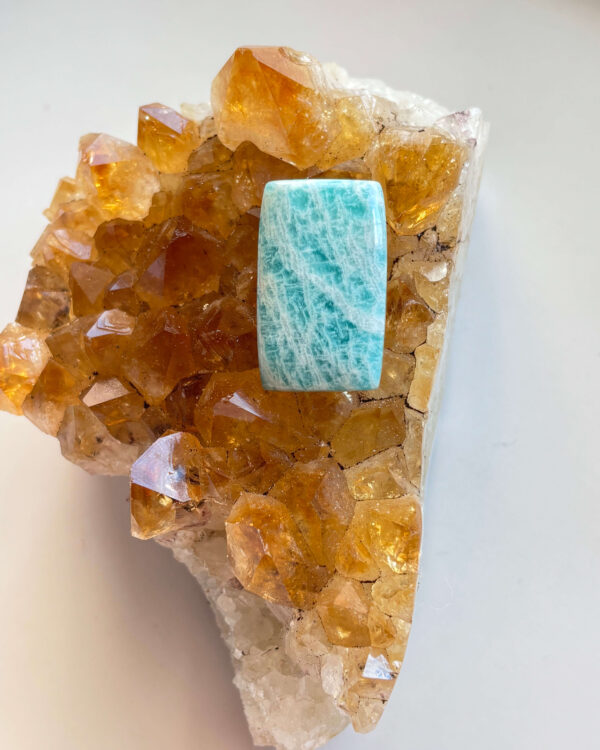 29mm Amazonite Gemstone for Macramé Projects