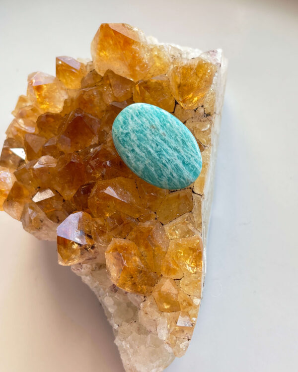 28mm Amazonite Stone for Pendant Making
