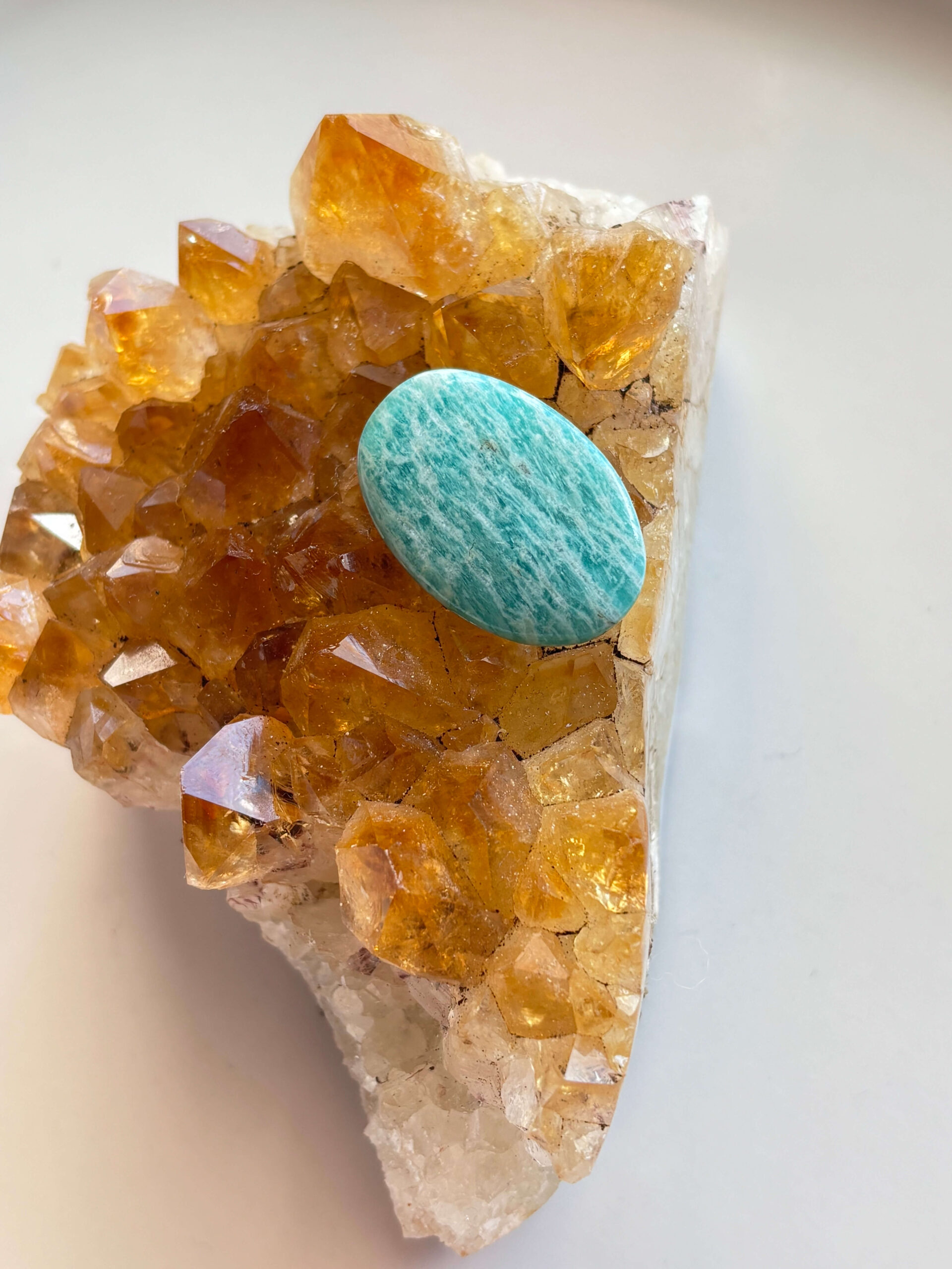 28mm Amazonite Stone for Pendant Making