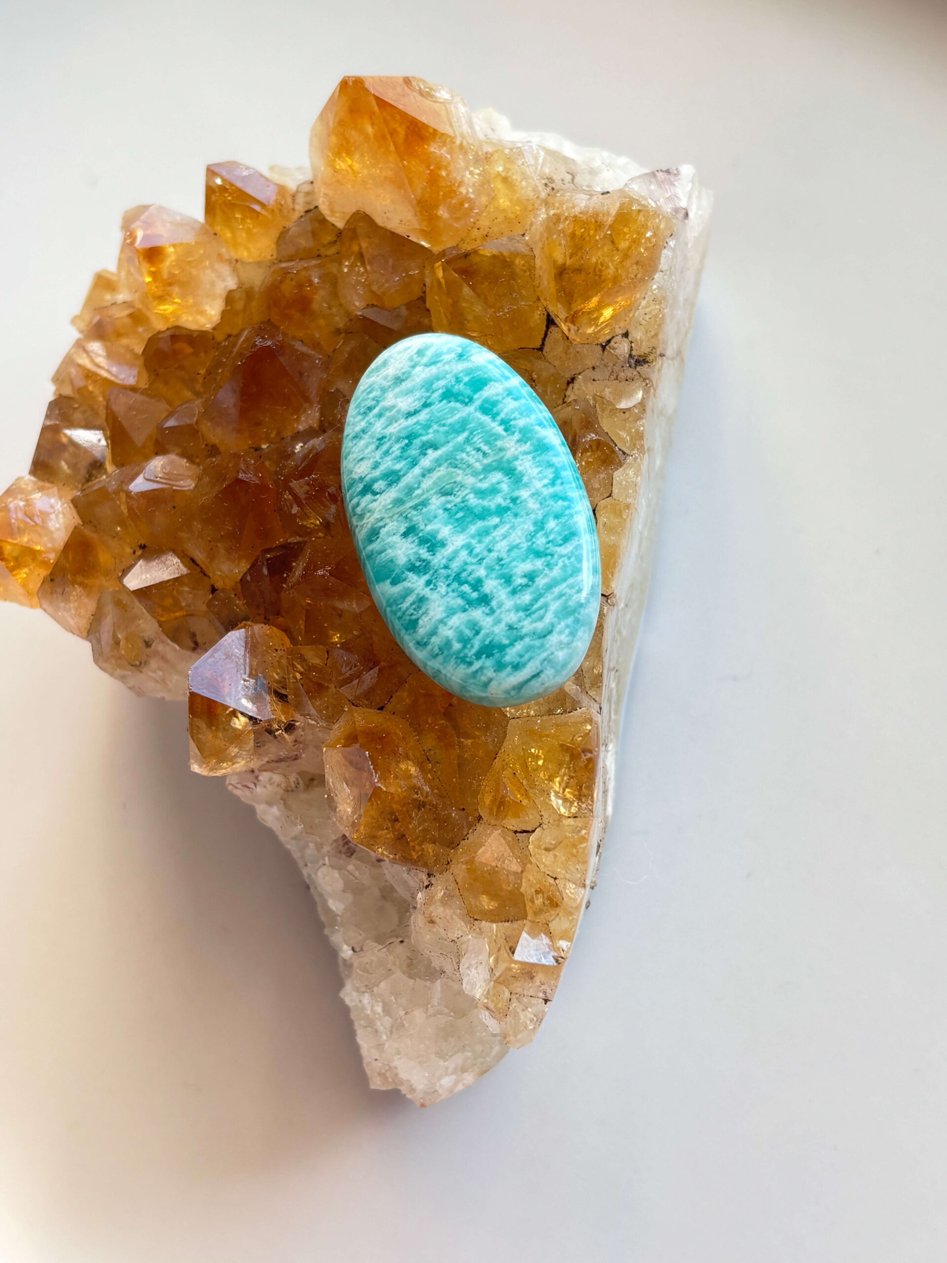 37mm Amazonite Gemstone for Creative Designs