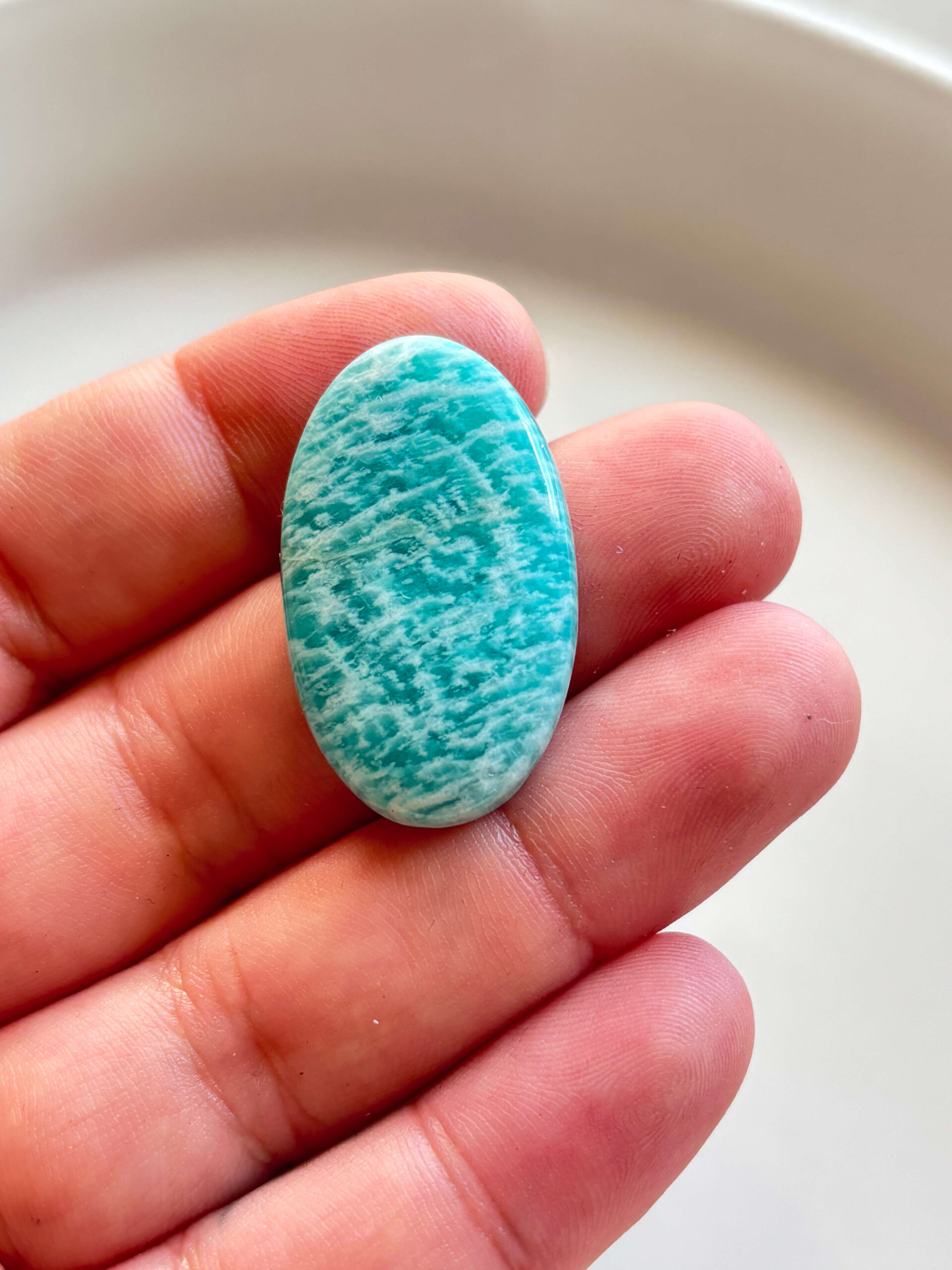 37mm Amazonite Gemstone for Creative Designs - Image 2