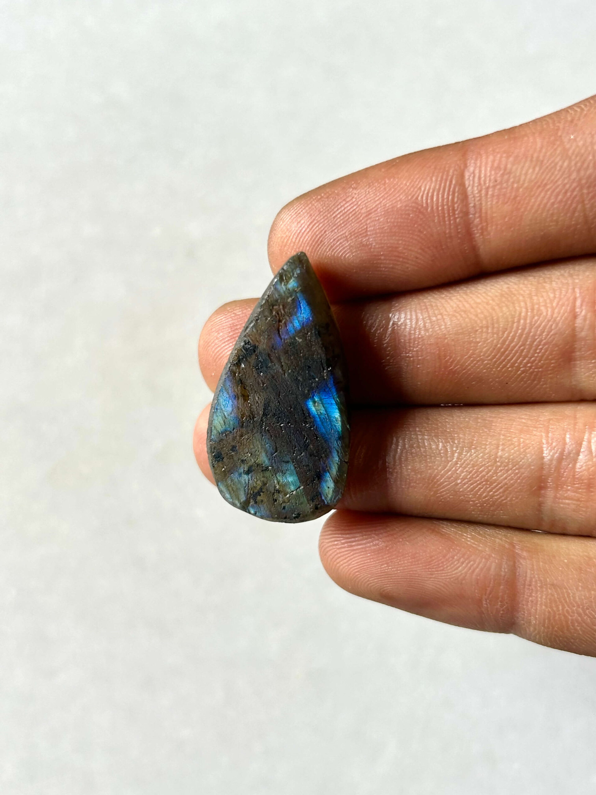 34 mm Labradorite with a Rough Surface