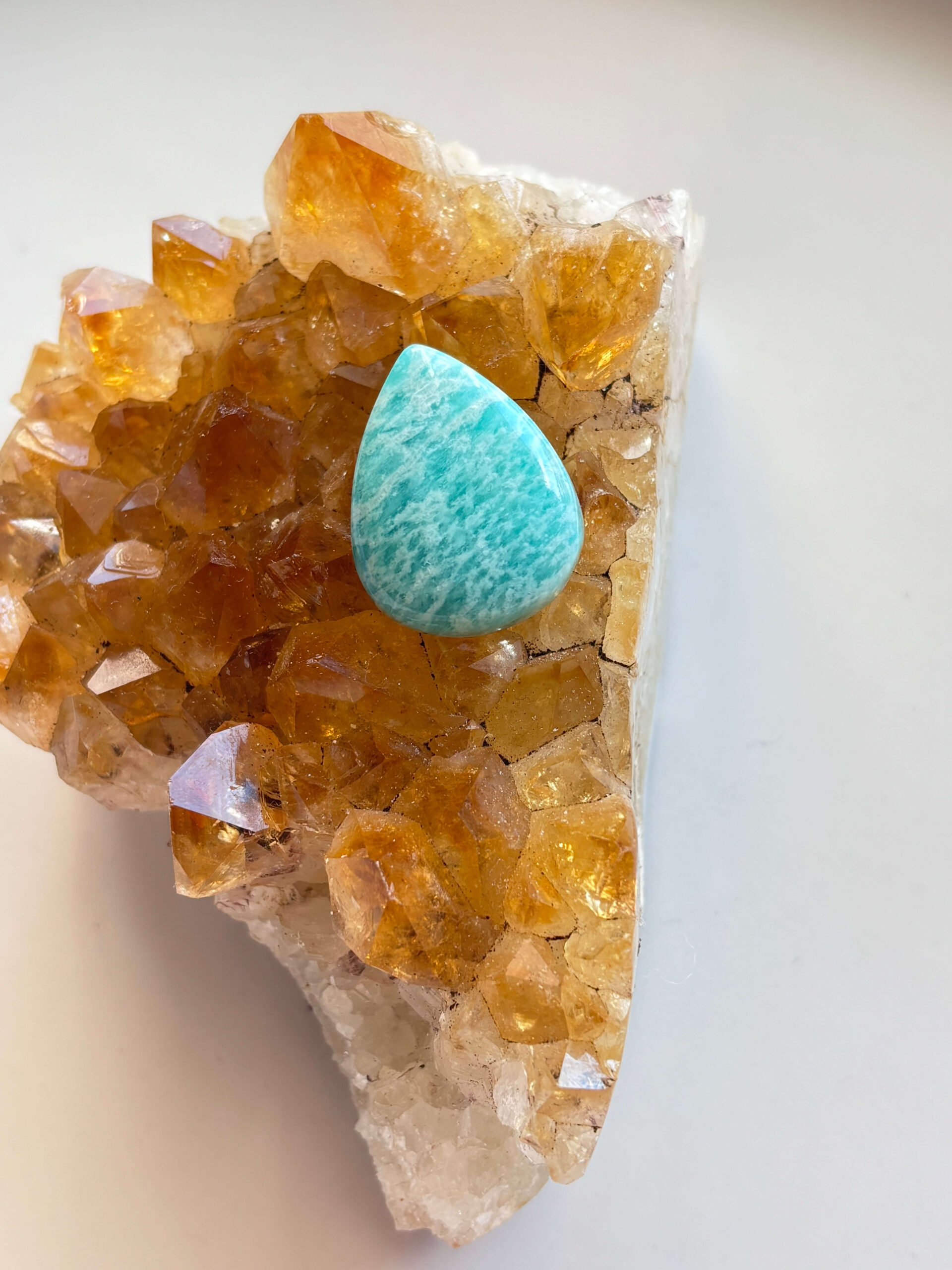 26mm Amazonite Cabochon for Wire-Wrapped Jewellery