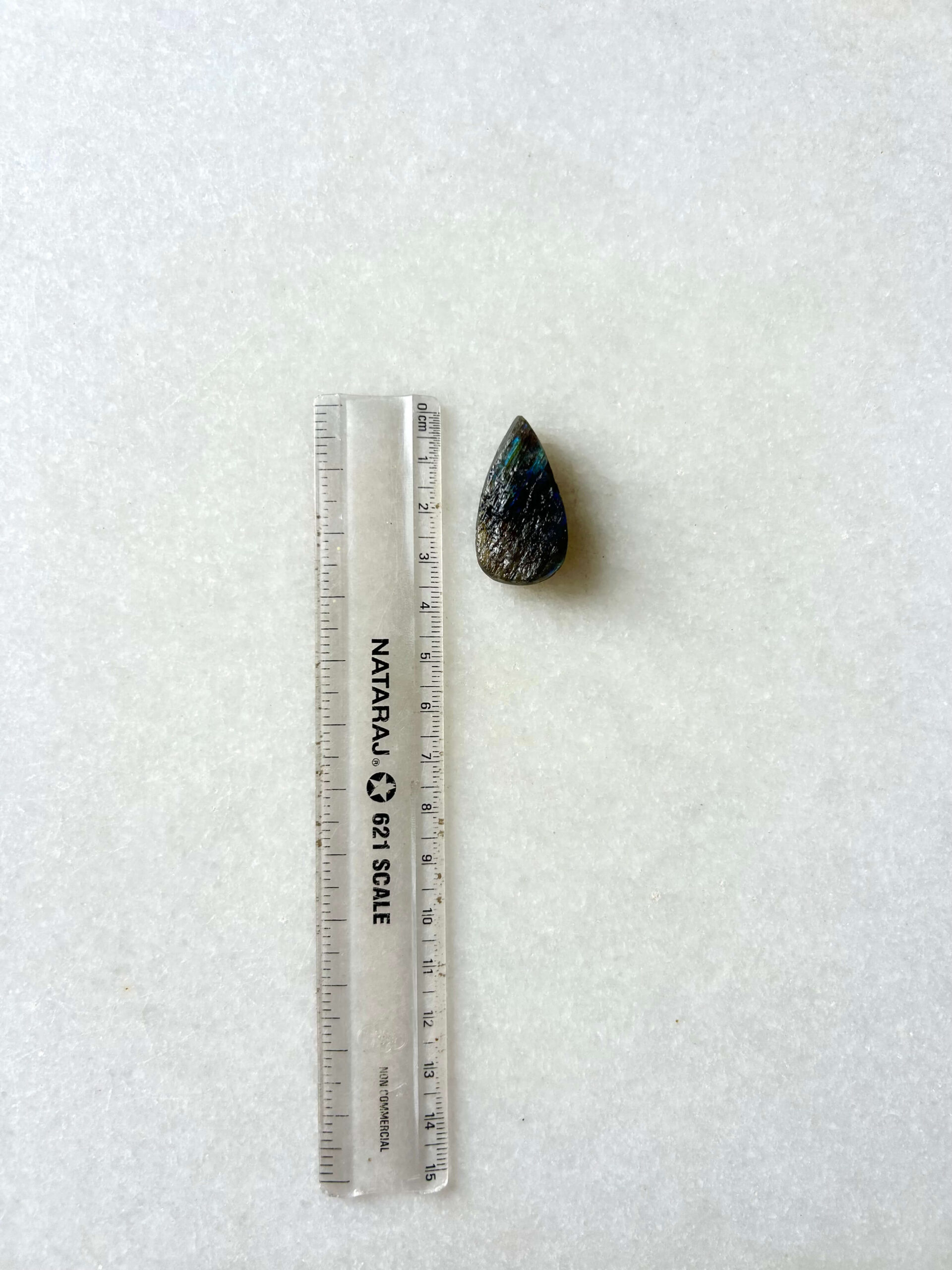 34 mm Labradorite with a Rough Surface - Image 2