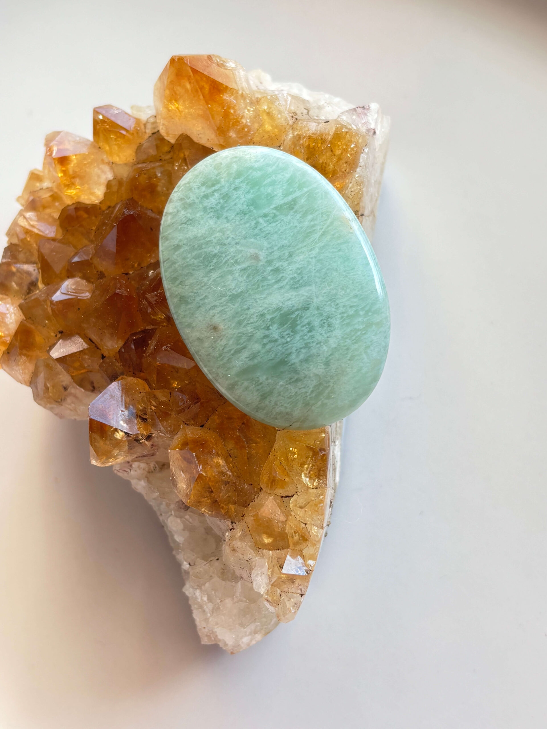 47mm Amazonite Stone for Statement Pendants