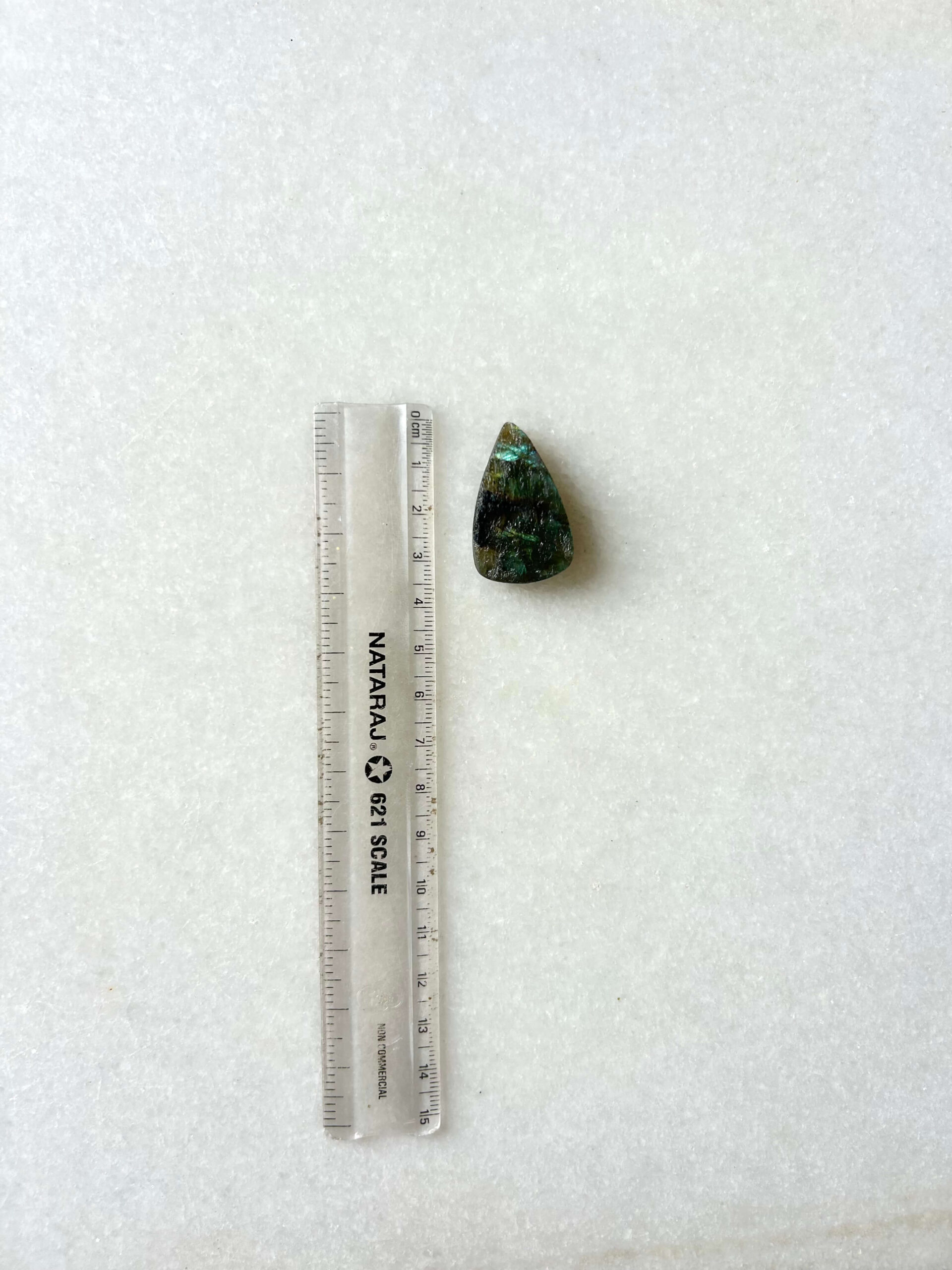 35 mm Textured Labradorite Stone - Image 3
