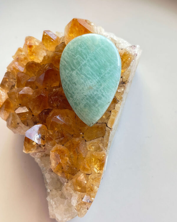 44mm Amazonite Gemstone for Artisan Jewellery