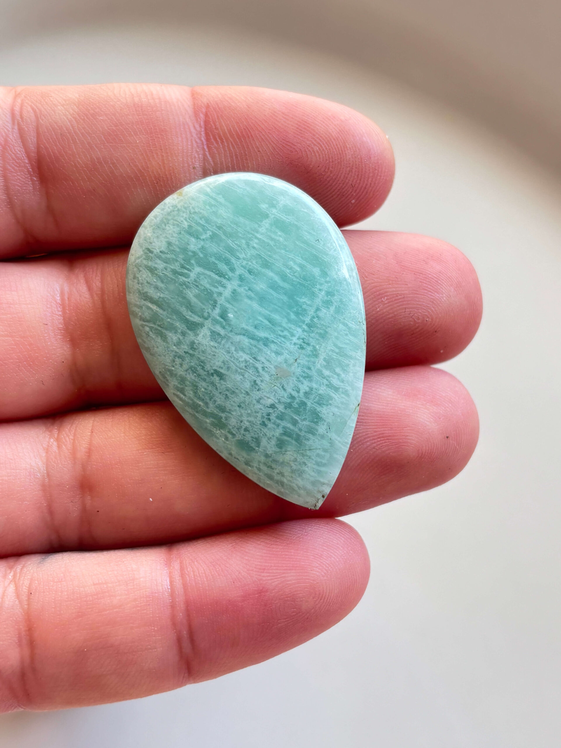 44mm Amazonite Gemstone for Artisan Jewellery - Image 2