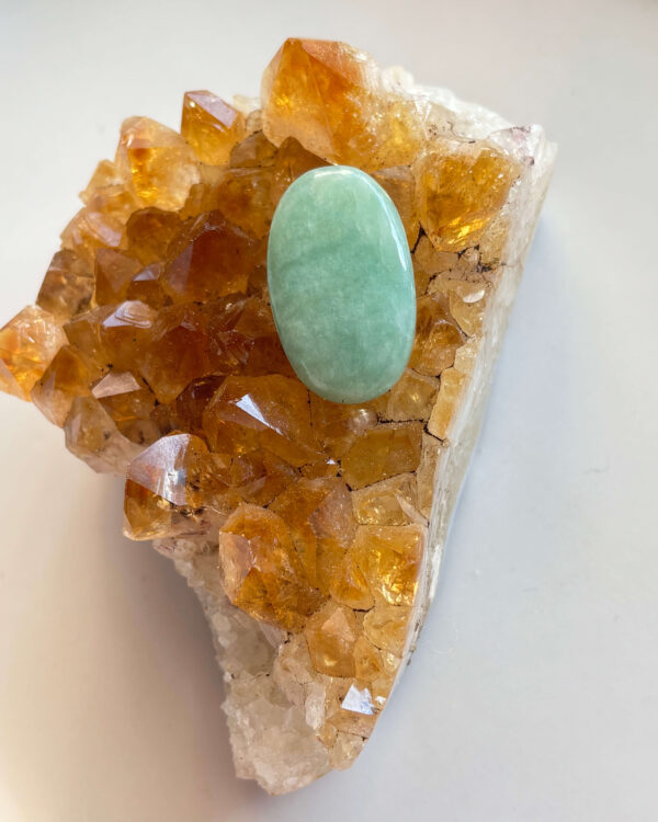 31mm Amazonite Stone for Handmade Pendants