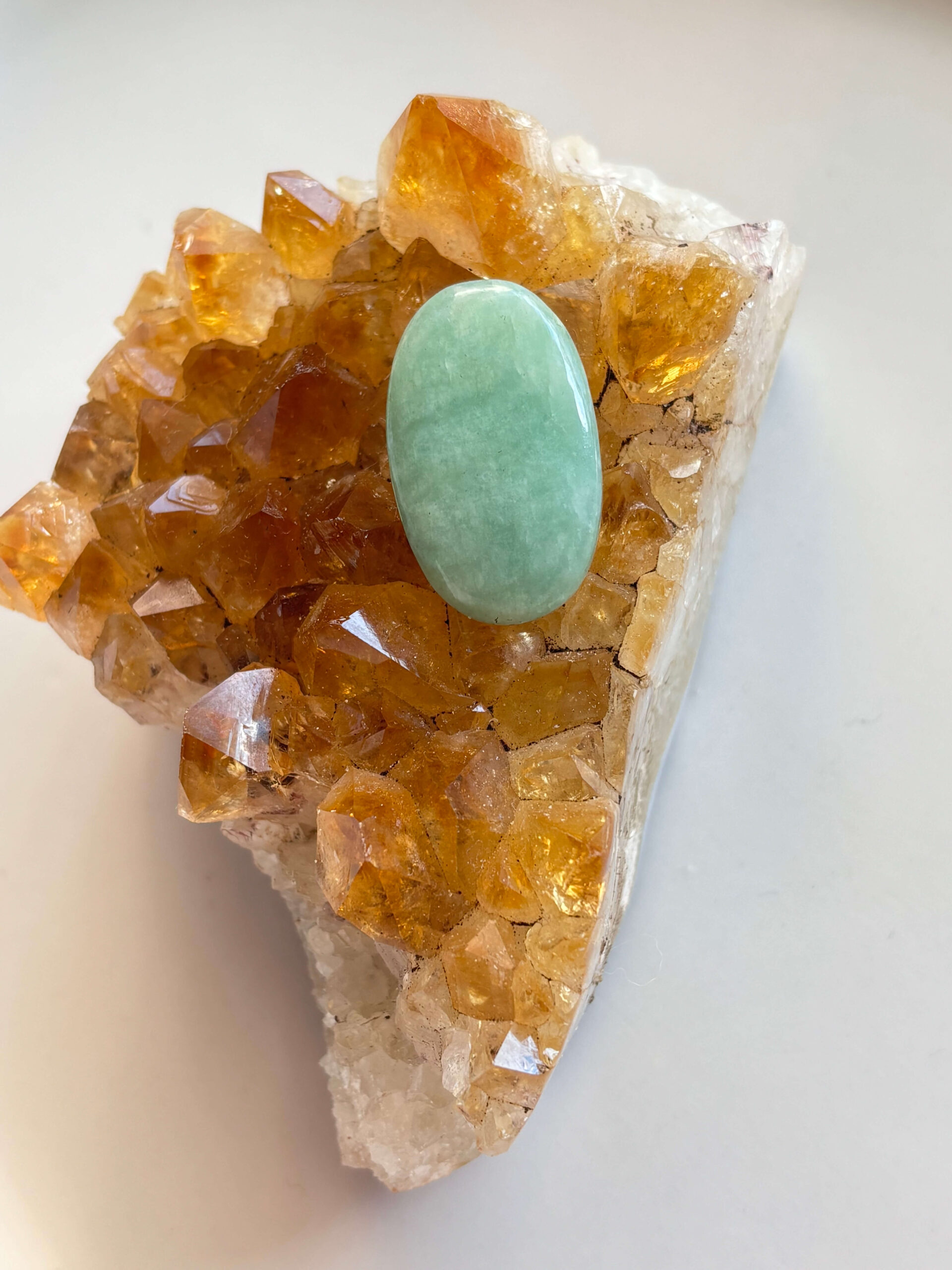 31mm Amazonite Stone for Handmade Pendants