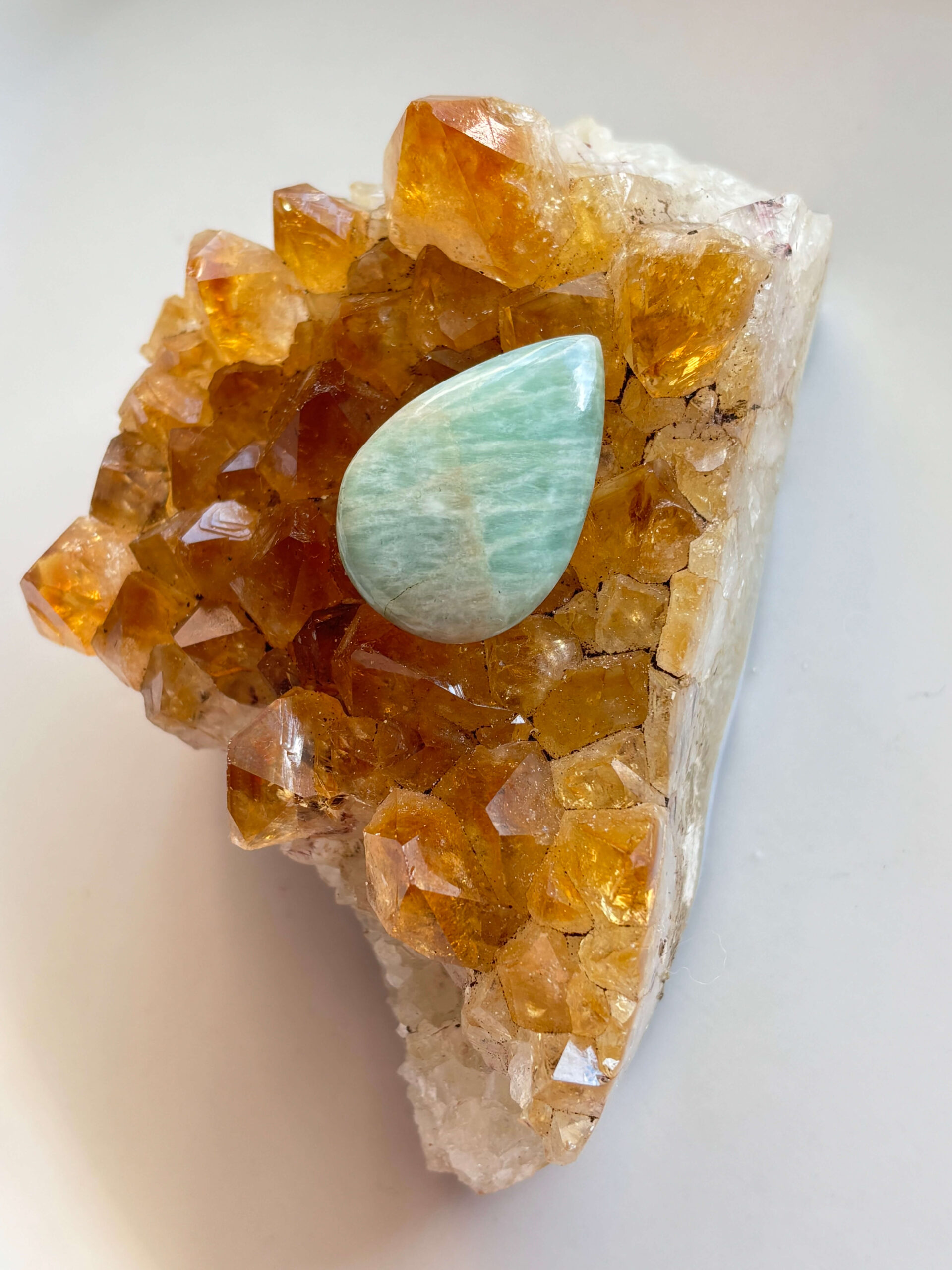 30mm Amazonite Gemstone for Jewellery Projects