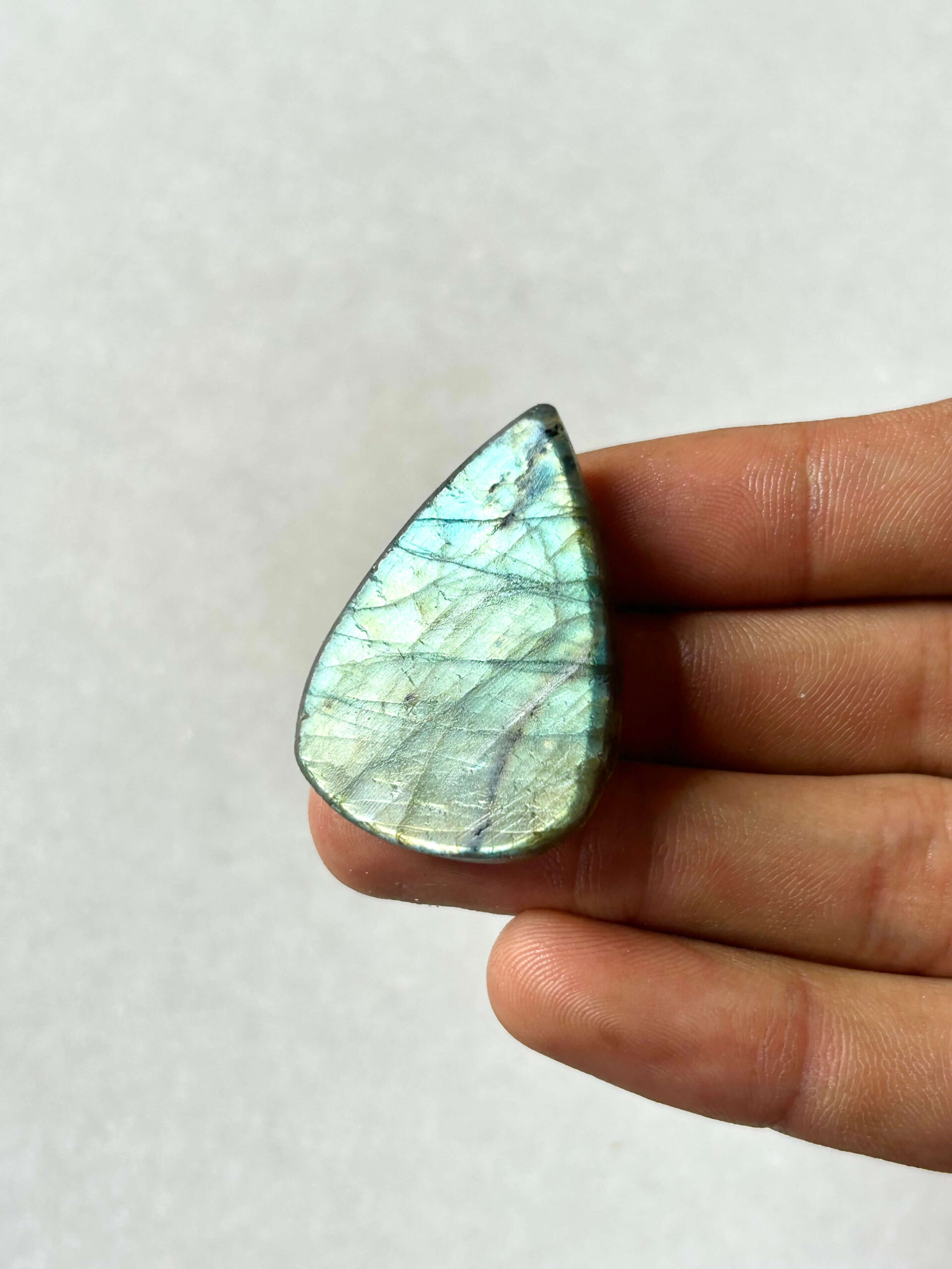 39 mm Rough Face Labradorite Stone