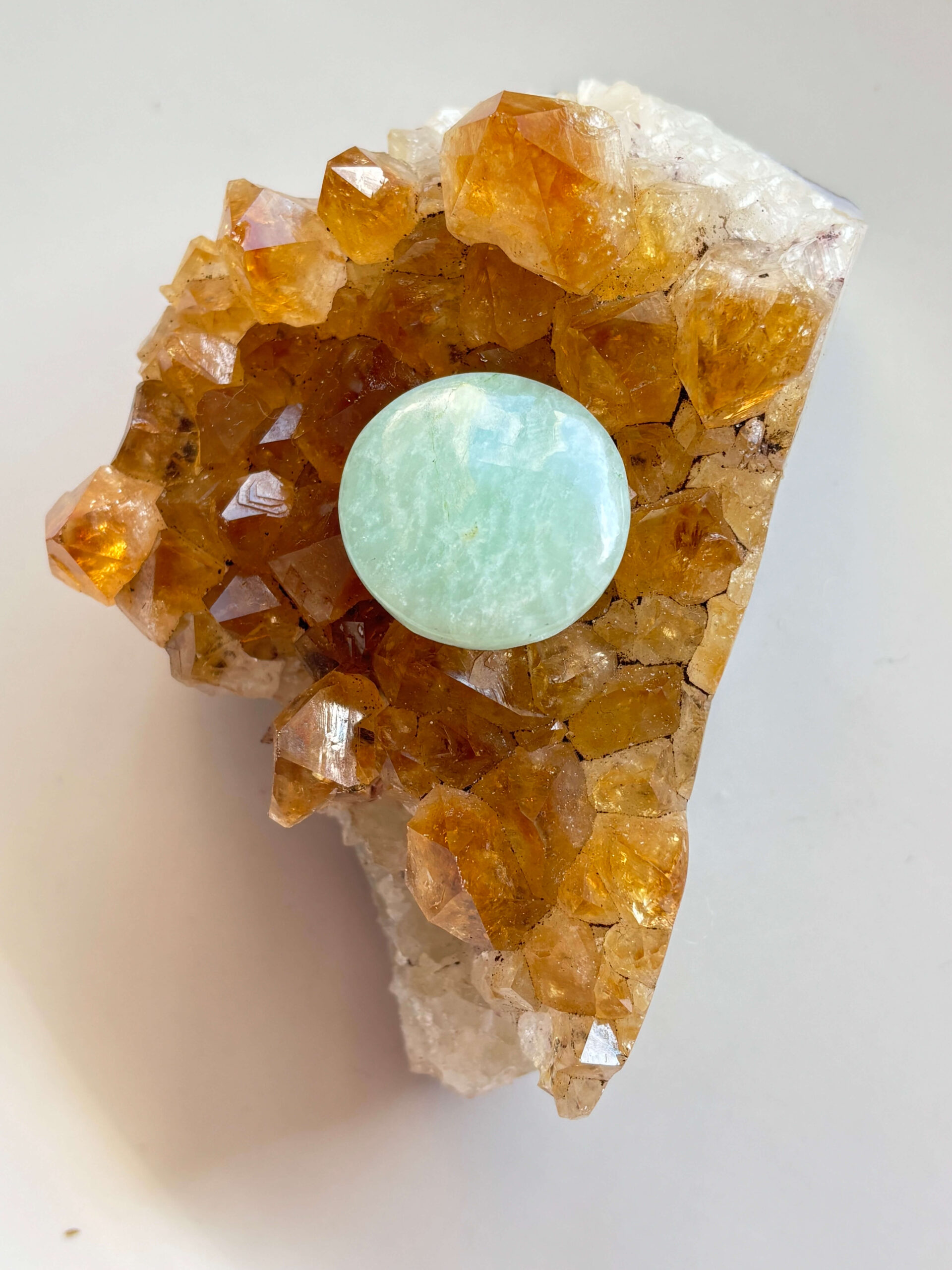 26mm Amazonite Cabochon for Creative Macramé