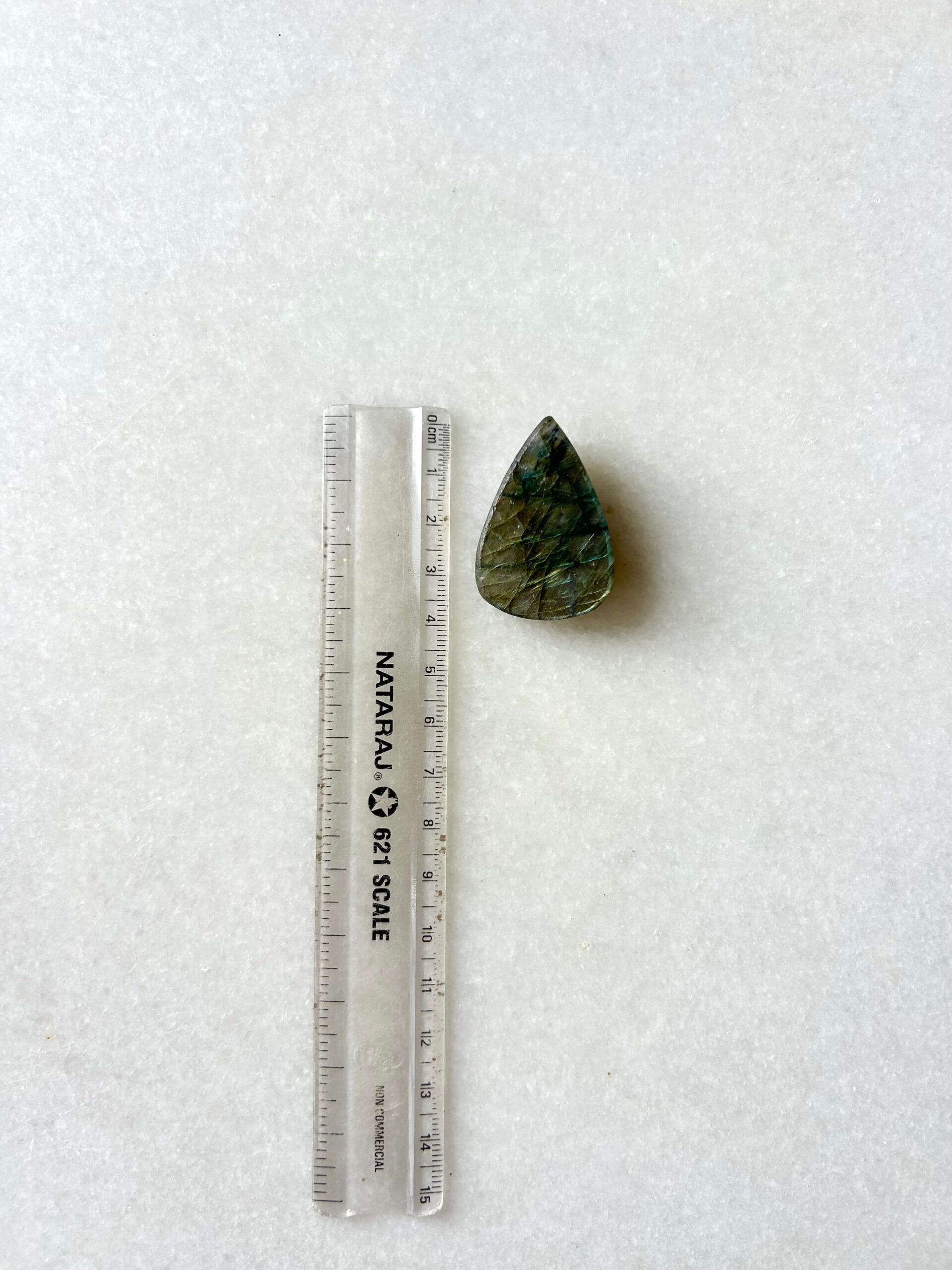 39 mm Rough Face Labradorite Stone - Image 3