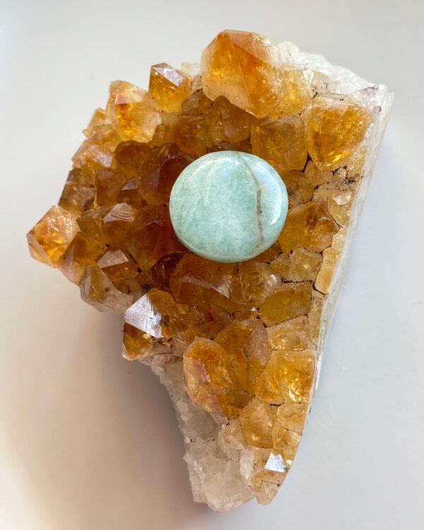 24mm Amazonite Stone for Unique Jewellery