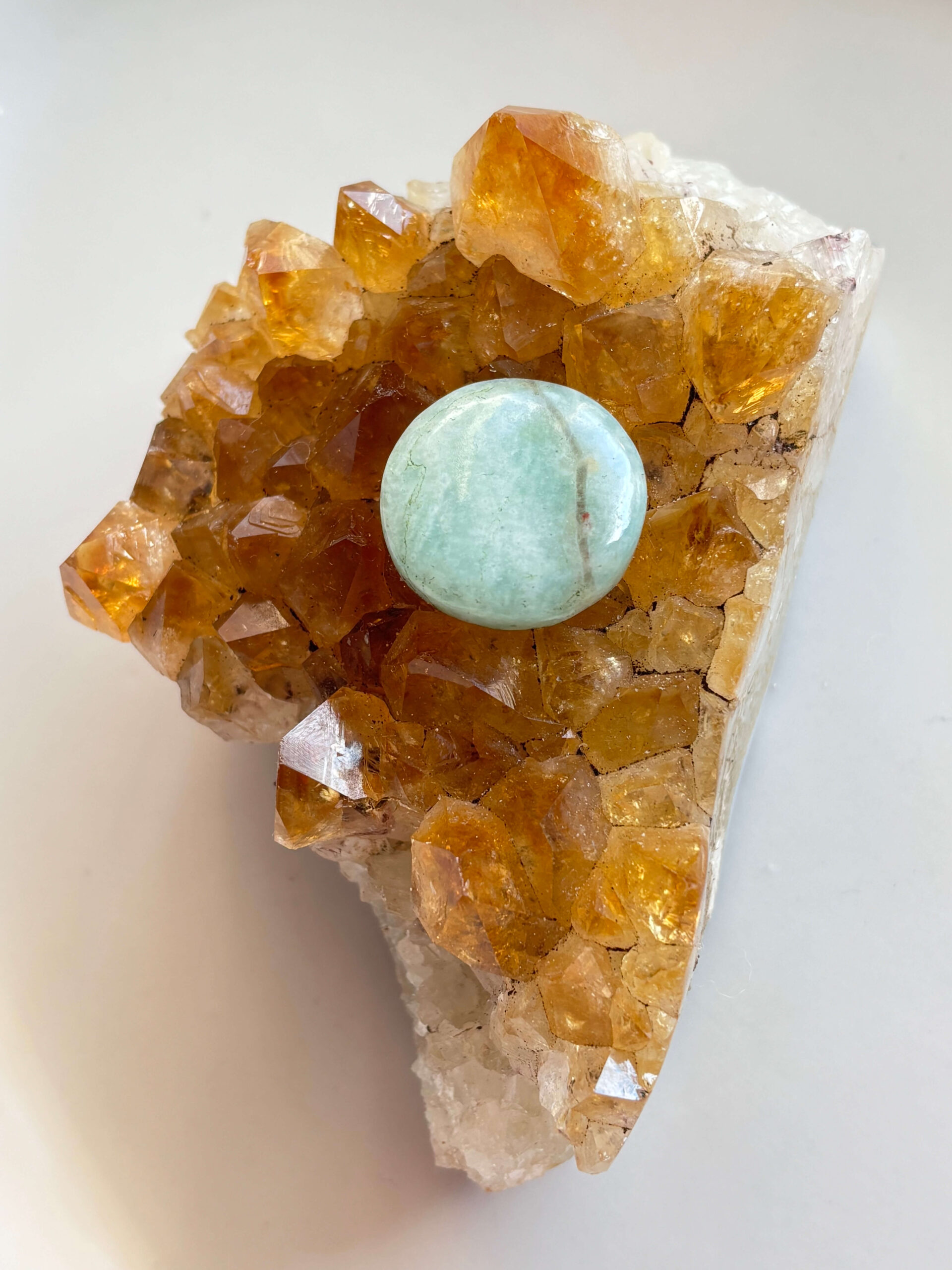 24mm Amazonite Stone for Unique Jewellery
