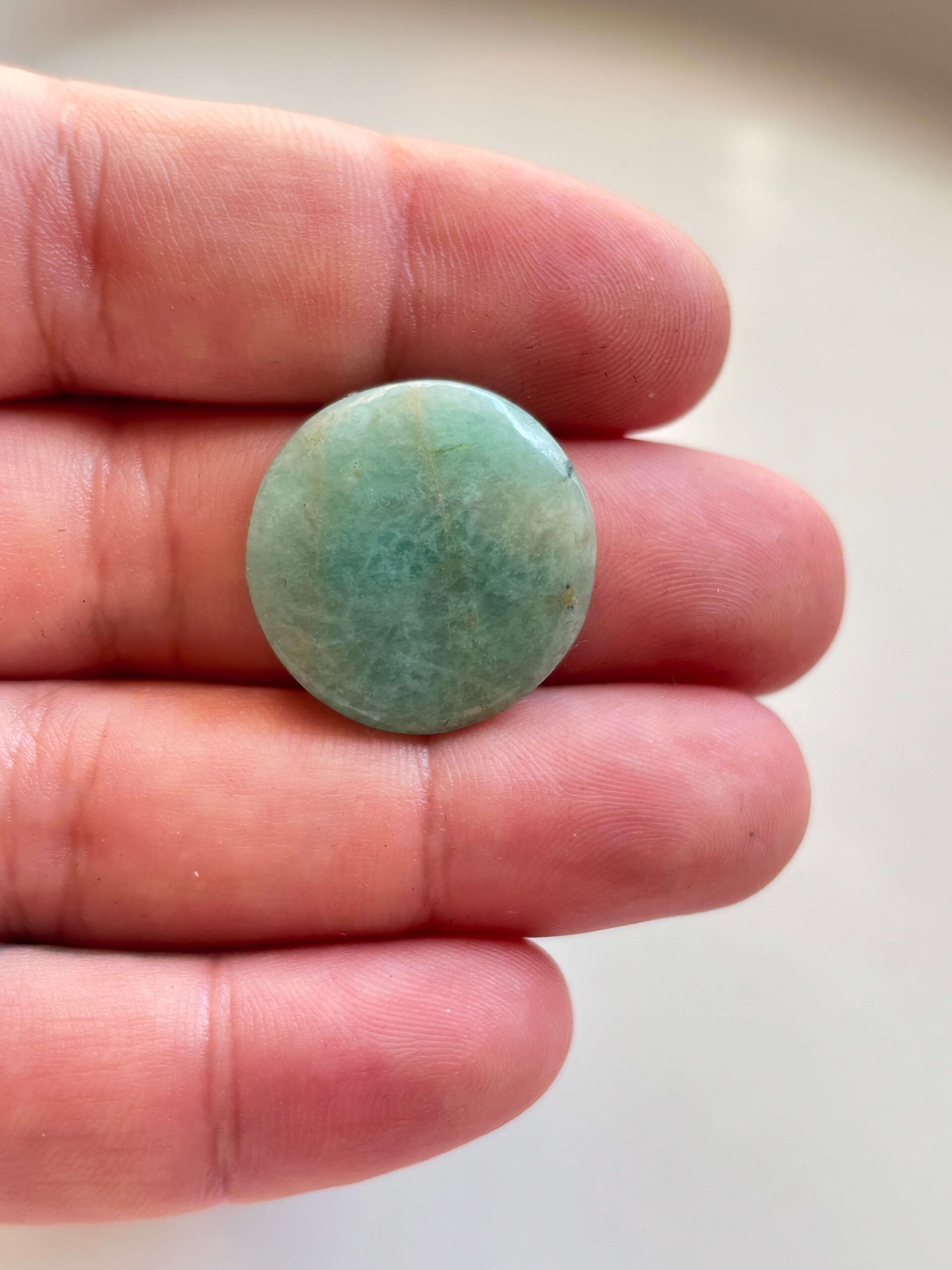 24mm Amazonite Gemstone for Handcrafted Designs - Image 2