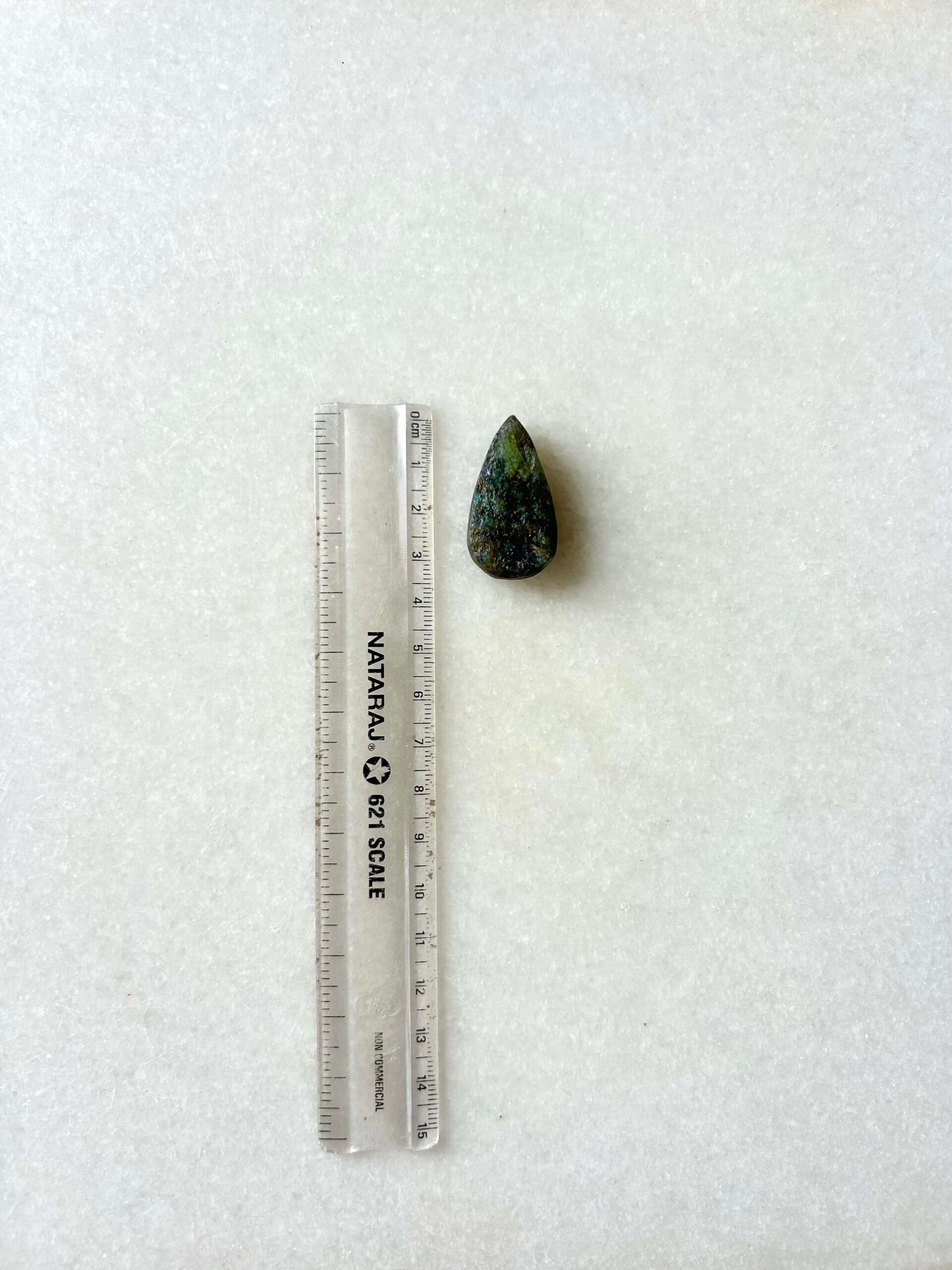 35 mm Textured Labradorite Stone - Image 4
