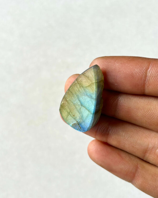 34 mm Rough Face Labradorite for Macrame