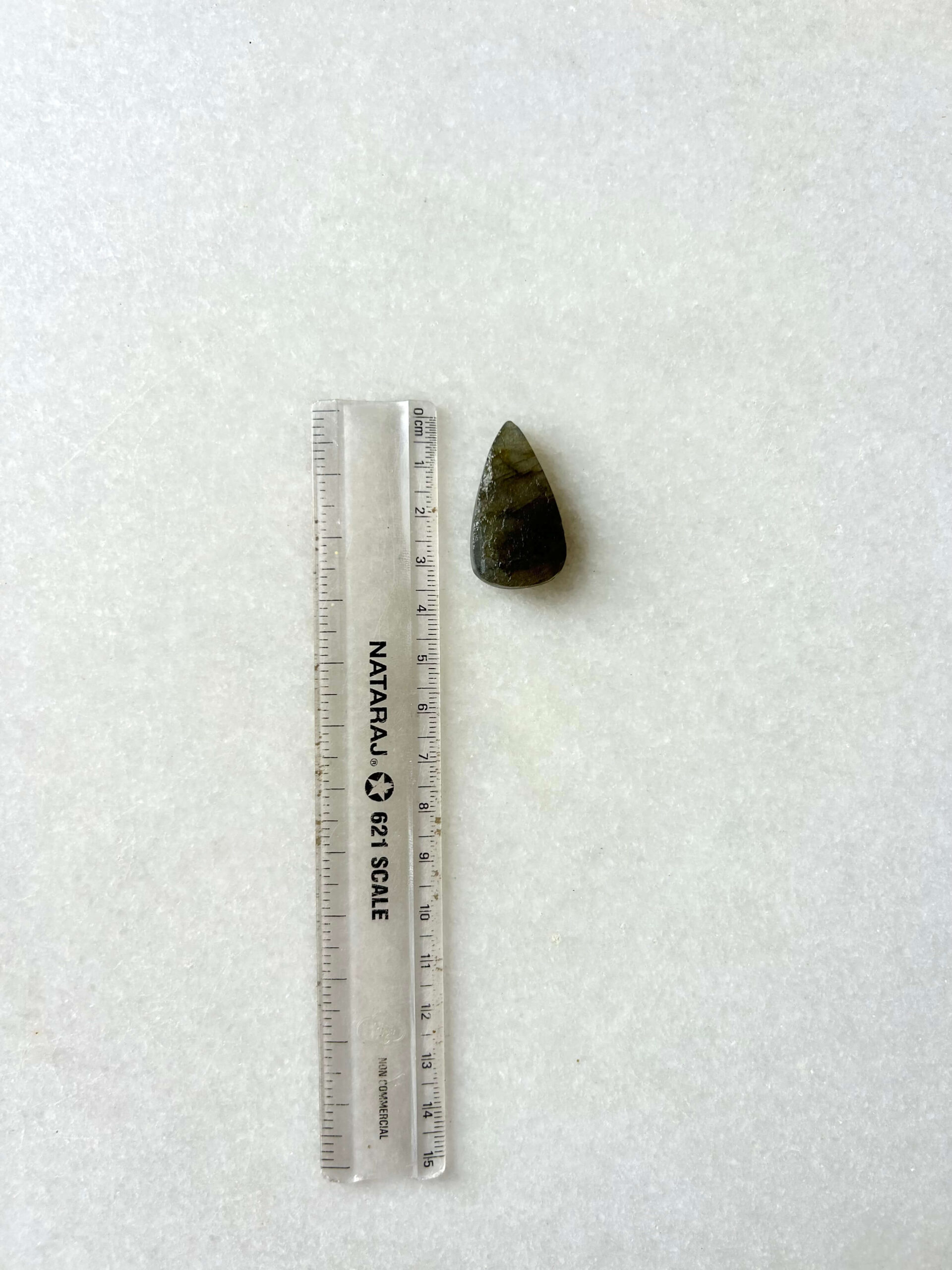 34 mm Rough Face Labradorite for Macrame - Image 2