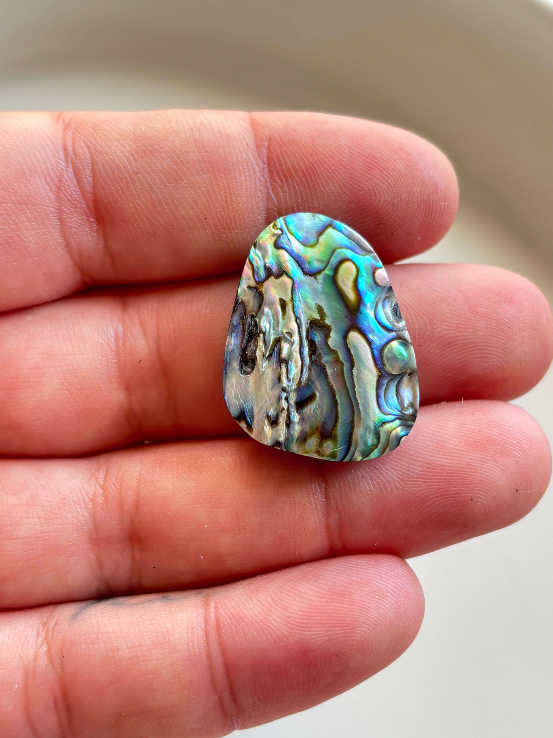 29mm Abalone Cabochon for Wire Wrapping - Image 2