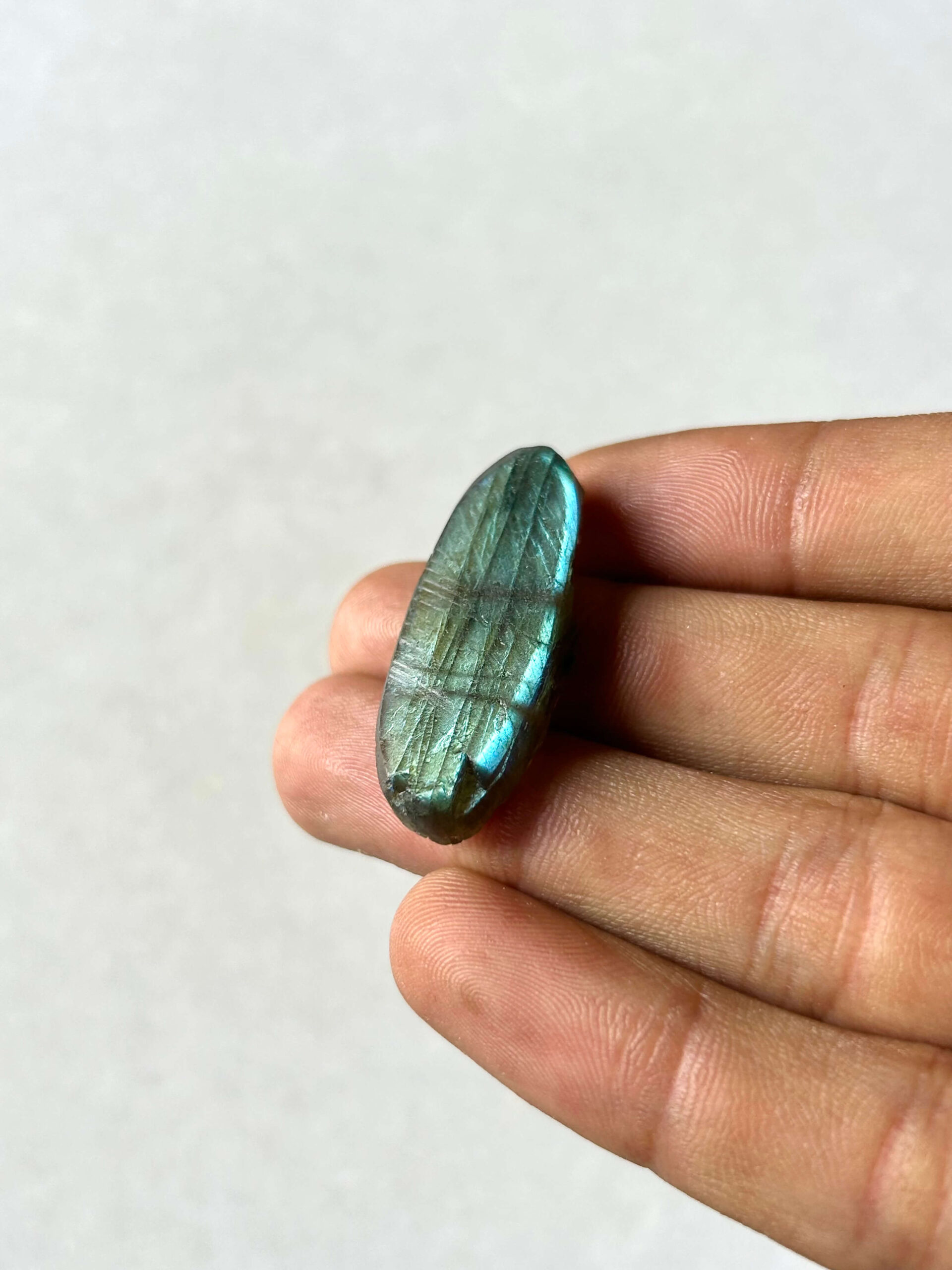 36 mm Labradorite with a Rough Surface
