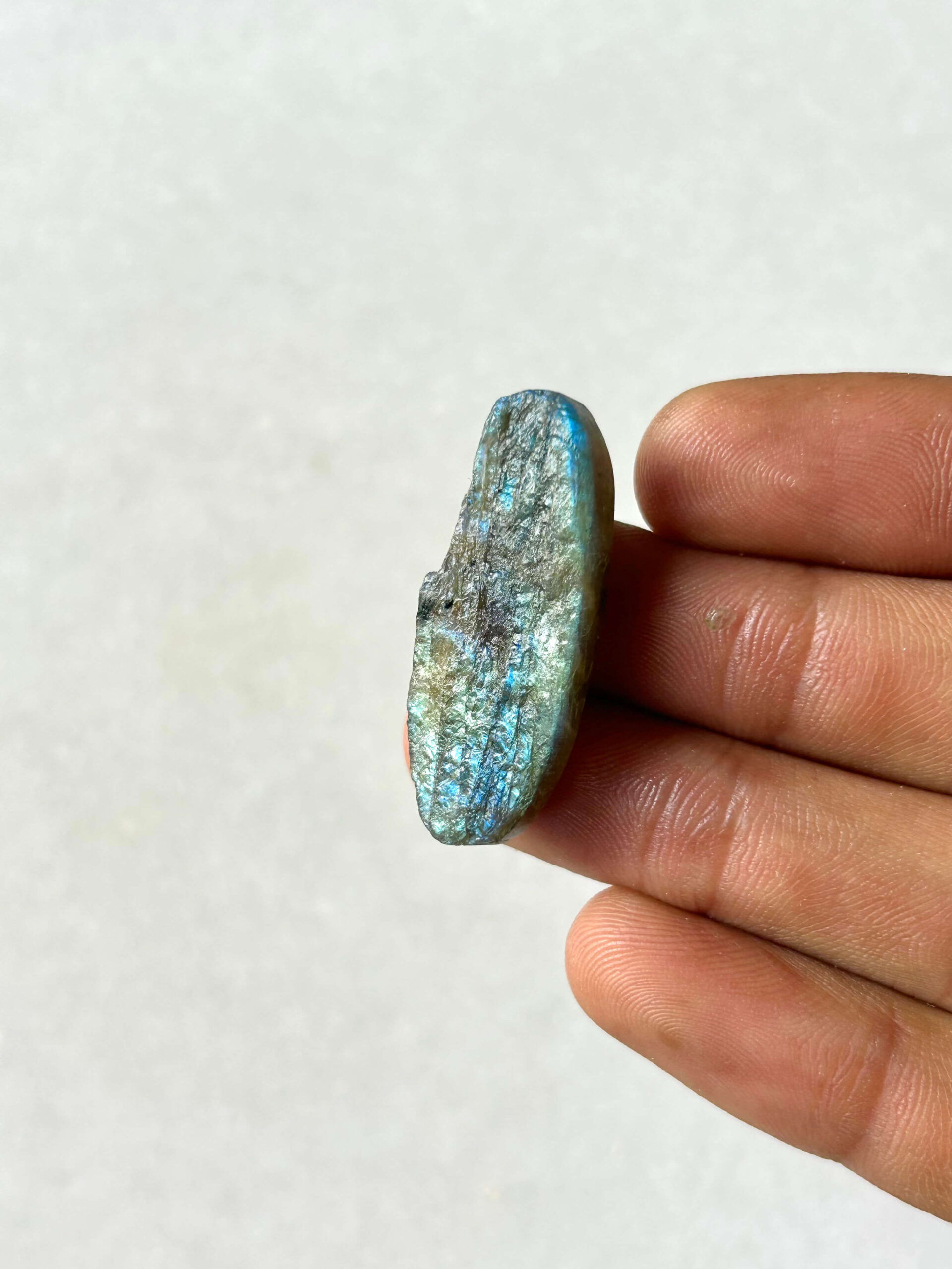 36 mm Labradorite with a Rough Surface - Image 2