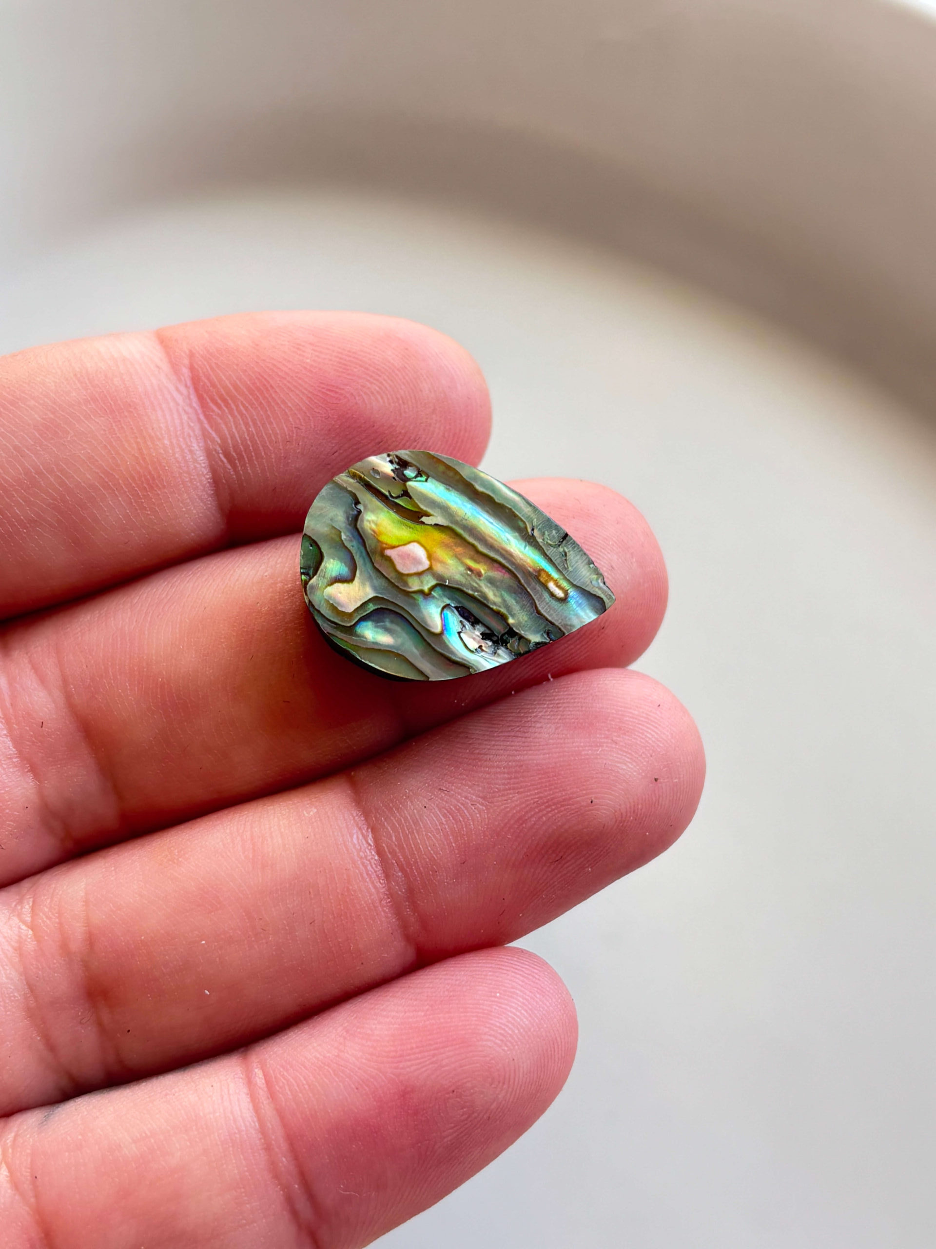 24mm Abalone Shell for Creative Macramé - Image 2
