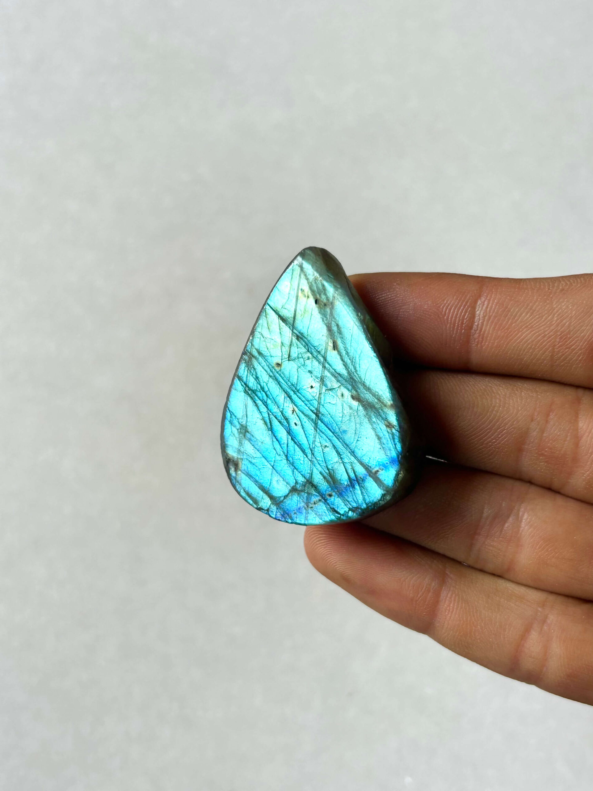 45 mm Textured Labradorite Stone