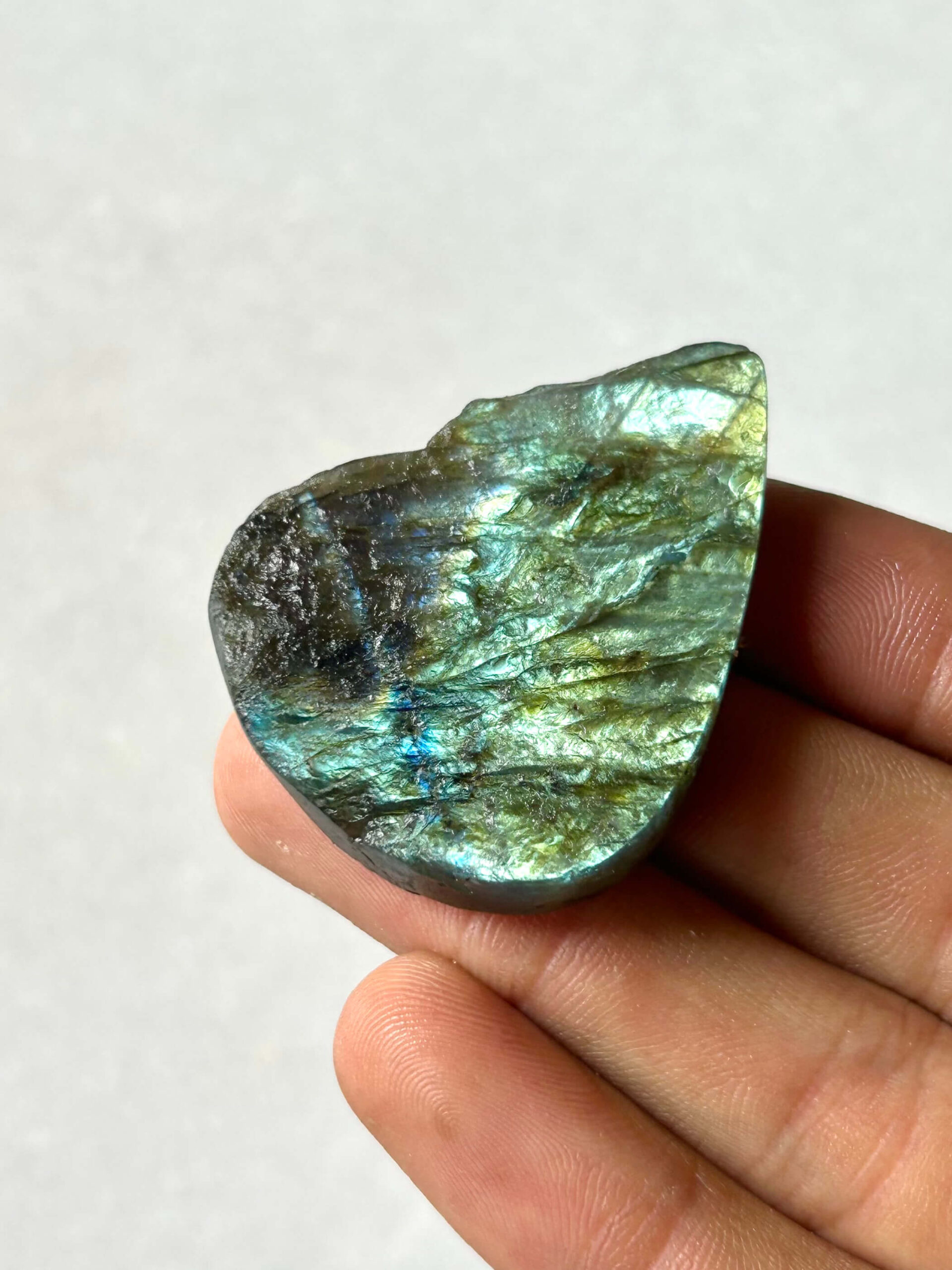 45 mm Textured Labradorite Stone - Image 2