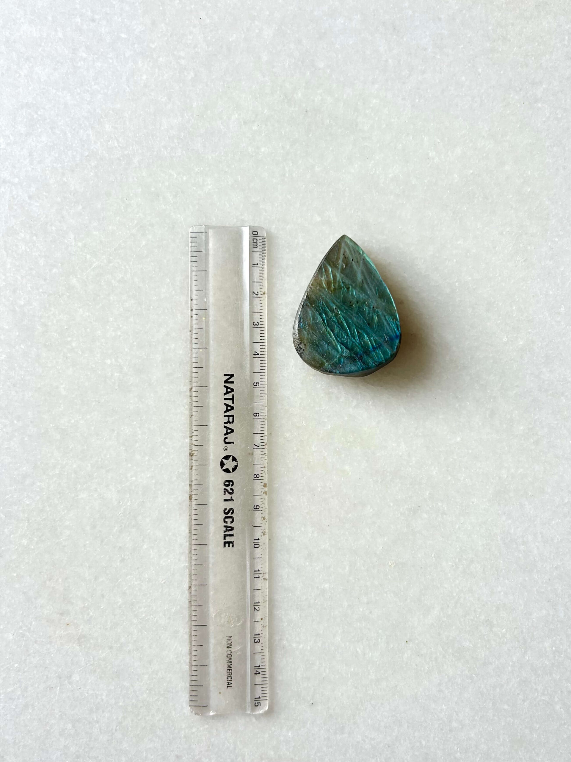 45 mm Textured Labradorite Stone - Image 3