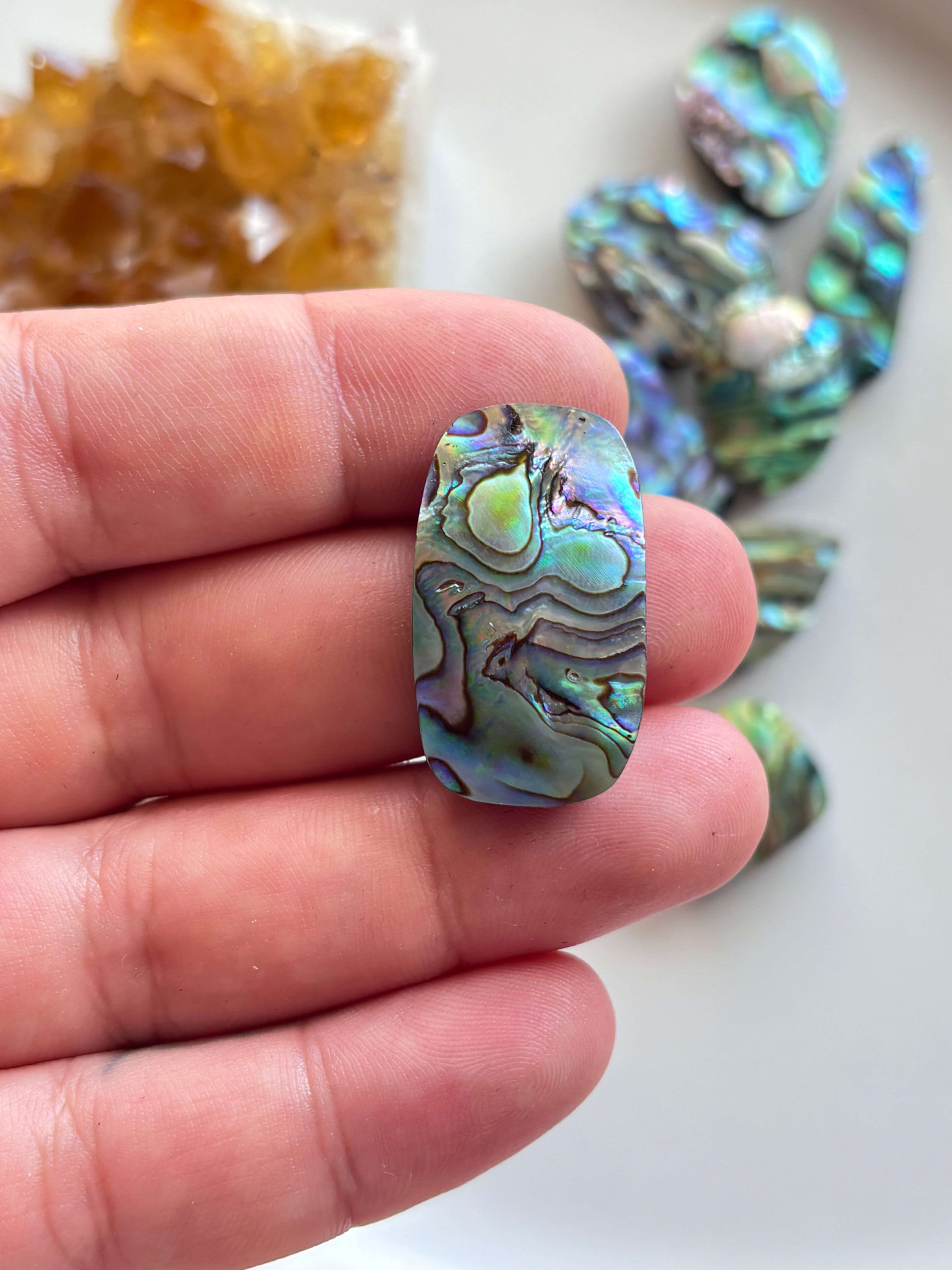 31mm Abalone Cabochon for Handcrafted Designs - Image 2
