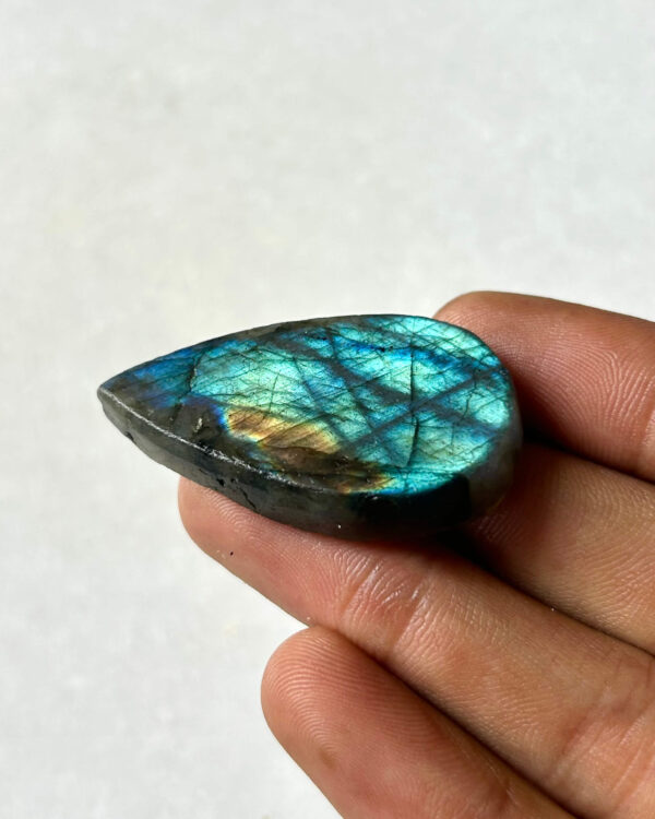 34 mm Rough Face Labradorite Stone