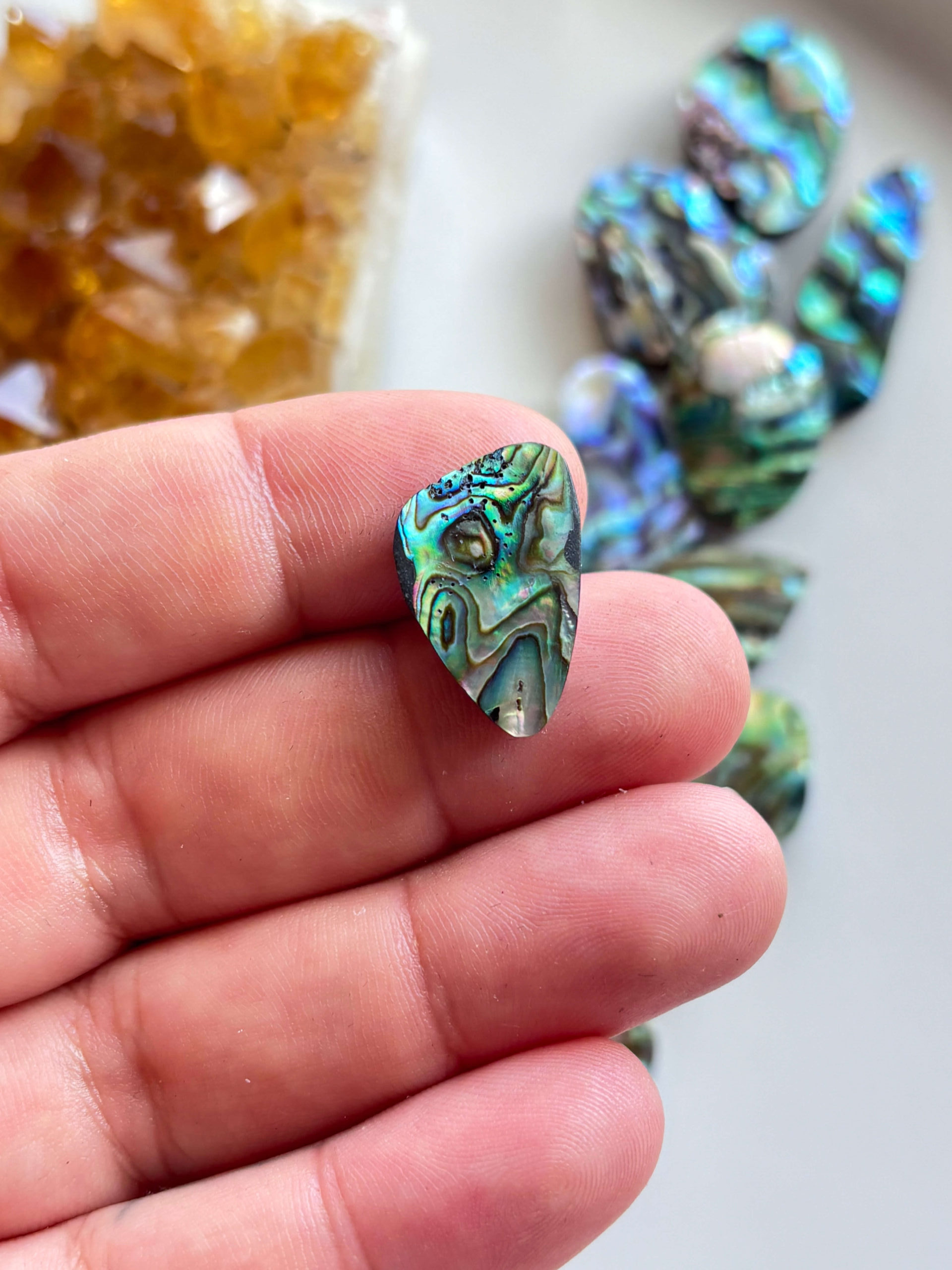 20mm Abalone Cabochon for Artisan Jewellery - Image 2