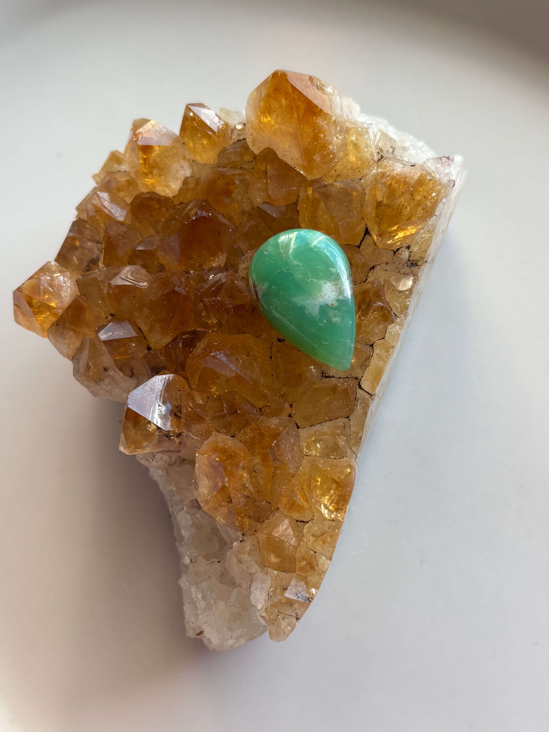 25mm Chrysoprase Stone for Wire Wrapping