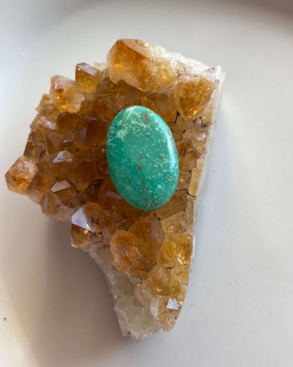 34mm Chrysoprase Cabochon for Pendant Making
