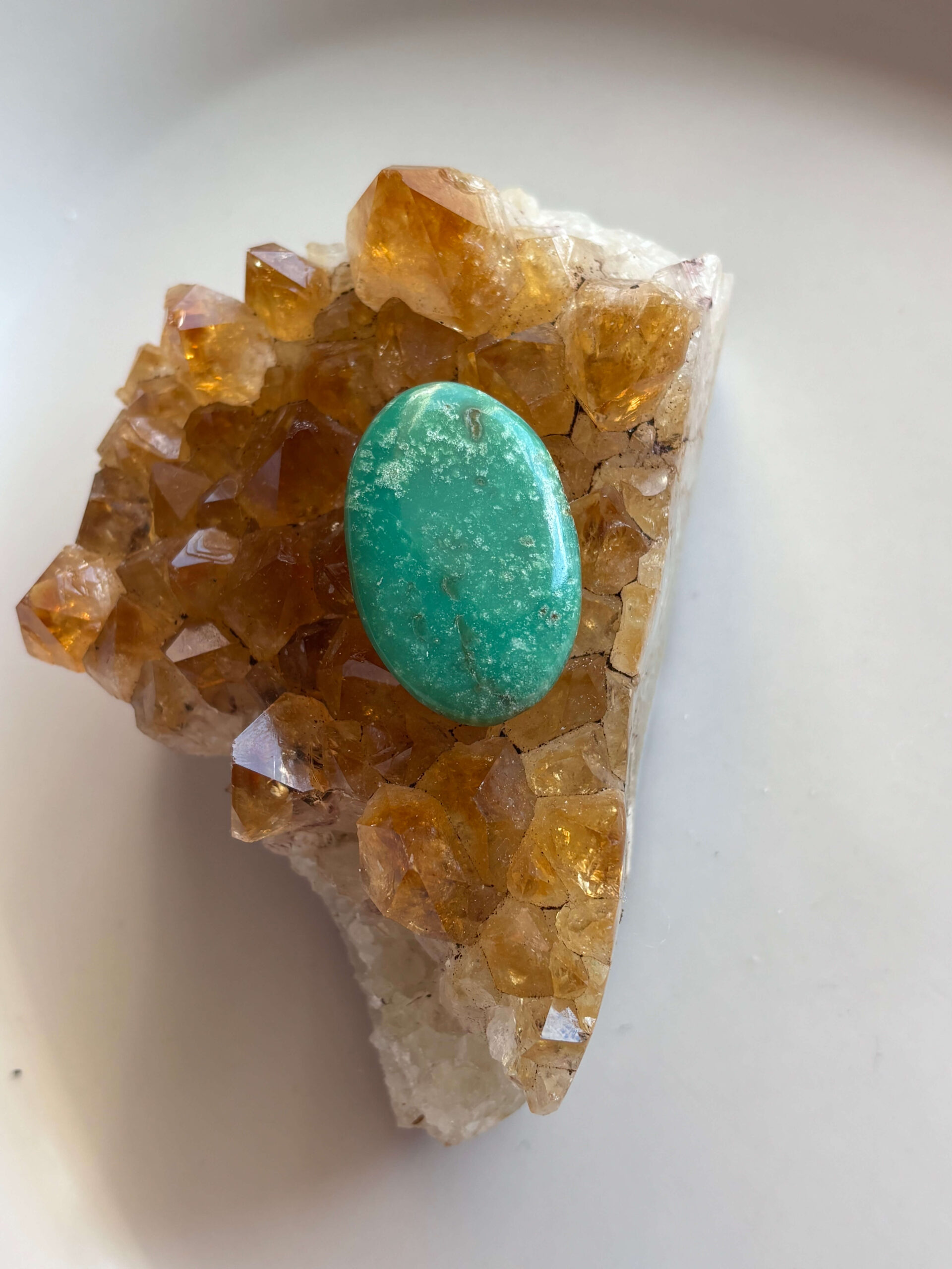 34mm Chrysoprase Cabochon for Pendant Making